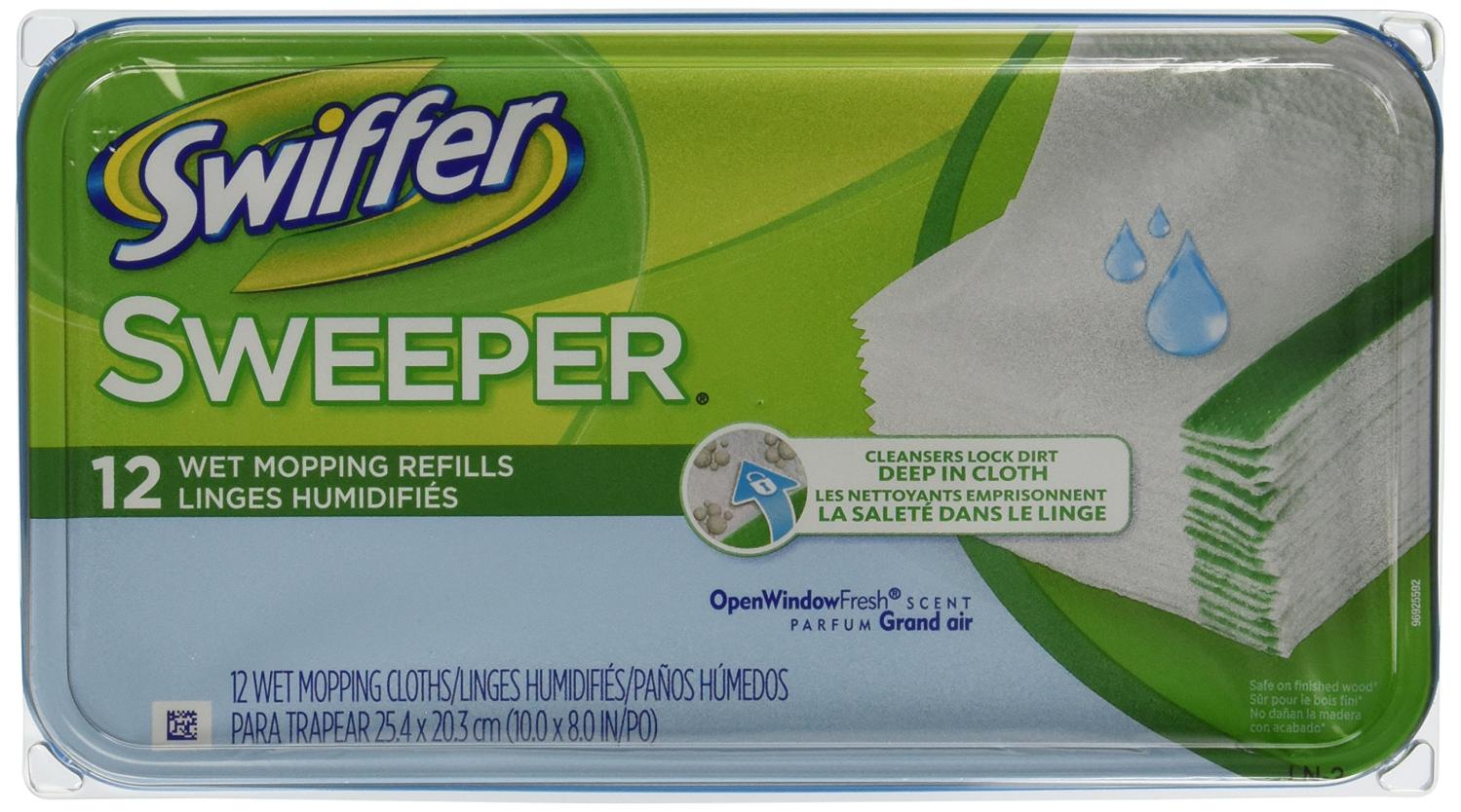 Swiffer Wet Refill 12 Count (Pack of 2) Double Pack of 24 Total Sheets