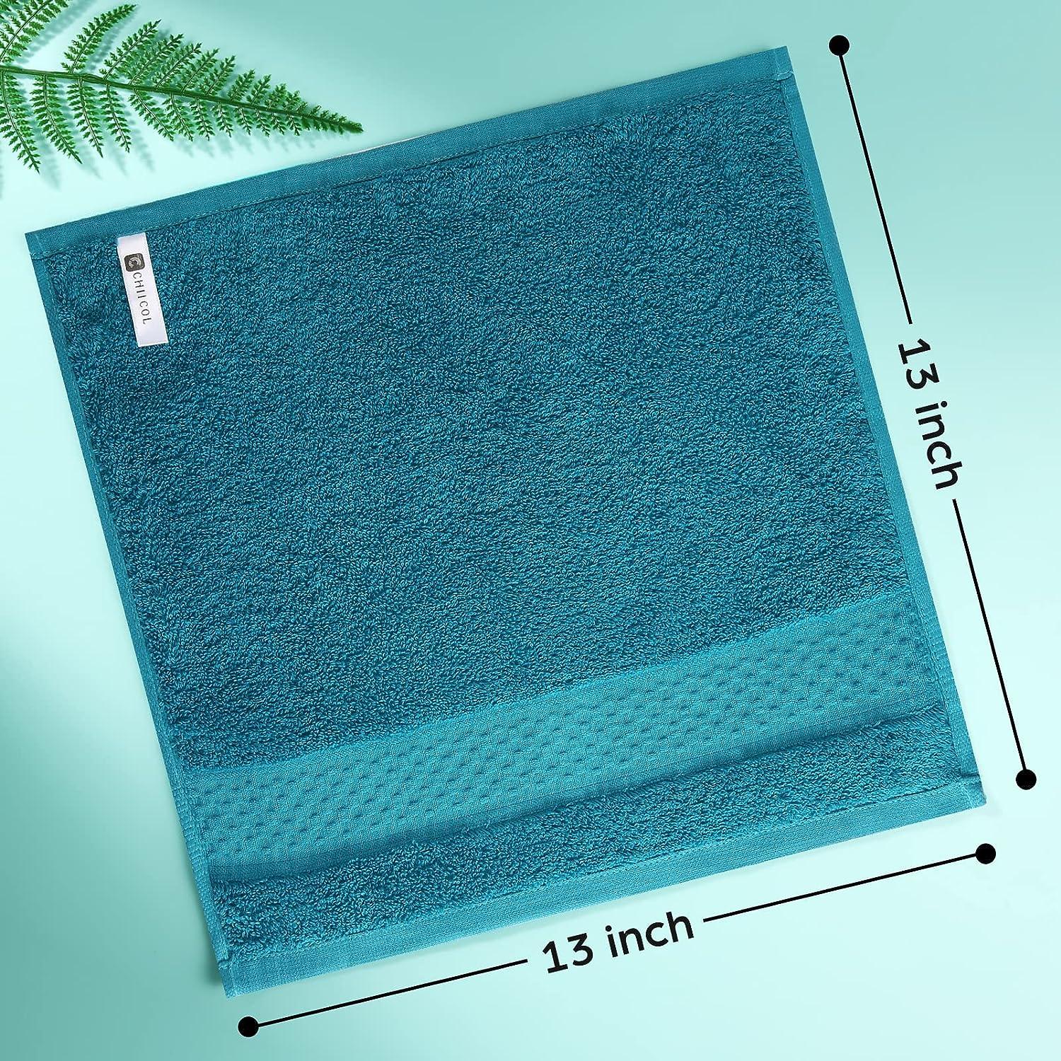 Chiicol Cotton Wash Cloths Absorbent Bath Towels for Body and