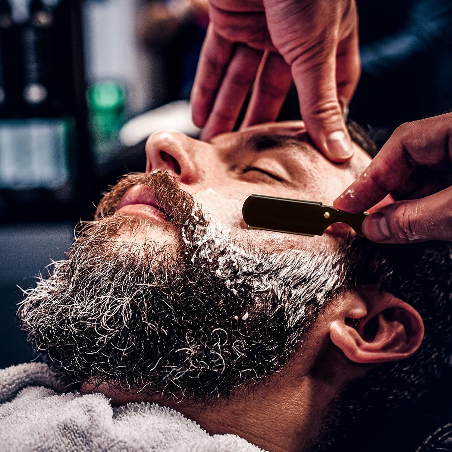 Utopia Care Professional Barber Straight Edge Shaving Razor 100 Derby  Blades