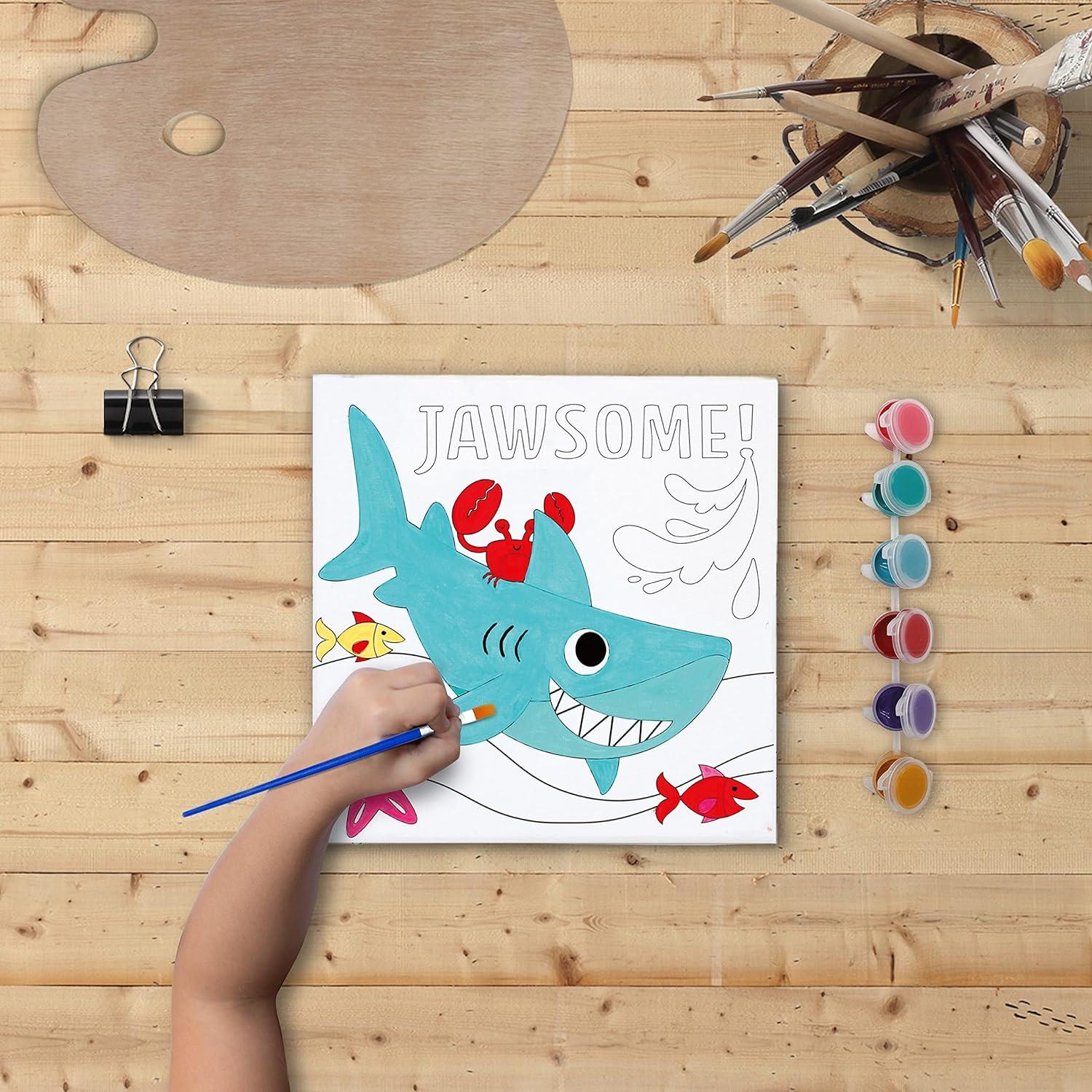 Baby Shark Mosaic Sticker Art Kits for Kids - Create Your Own Mosaic Pictures - Includes 9 Boards & 9 Sticker Sheets - Educational Arts & Crafts