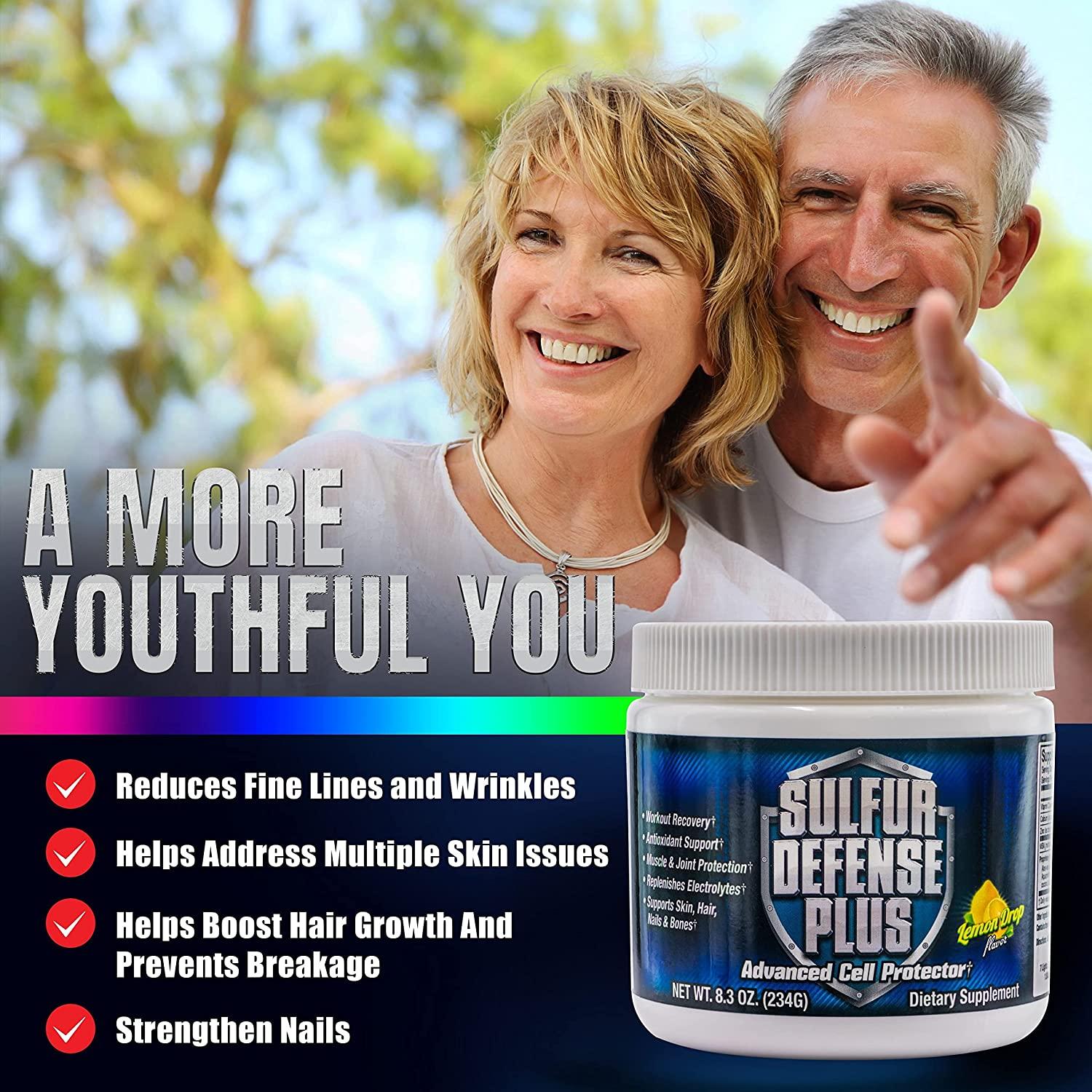 Sulfur Defense Plus, OptiMSM Plus Vitamin C Powder, Organic Sulfur