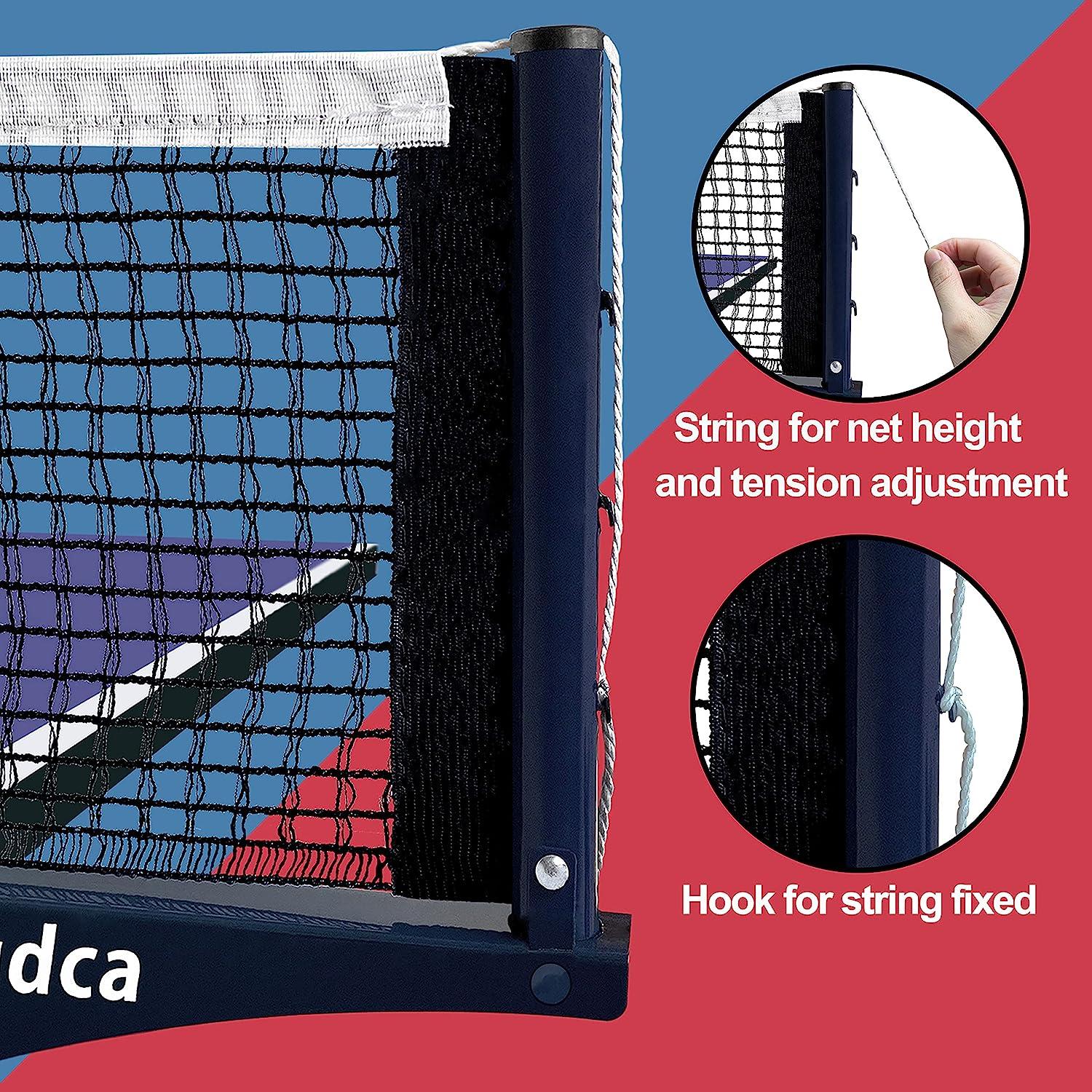 Jagdca Professional Table Tennis Net Post Set, Ping Pong Net Clamp Adjustable Equipment