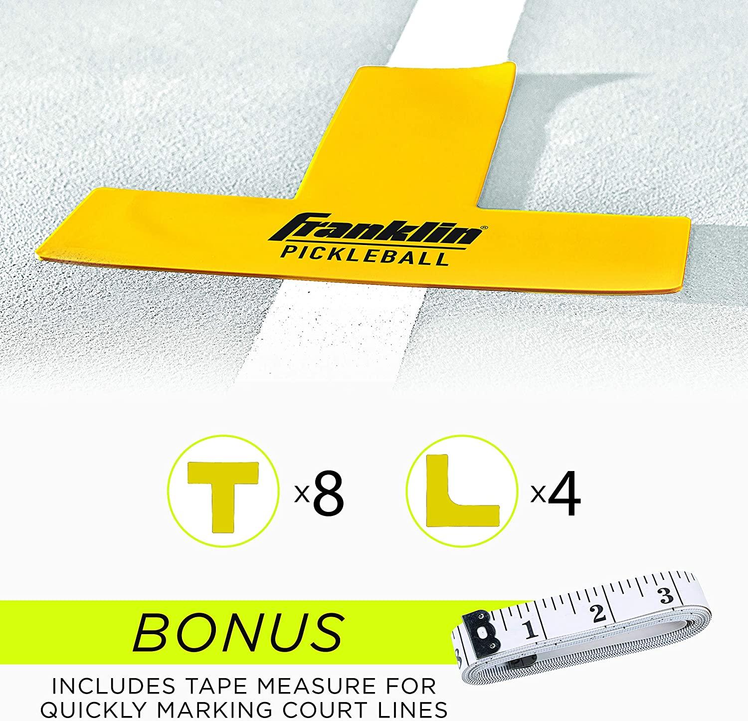 Franklin Sports Pickleball Court Marker Kit Official Size Marking Set