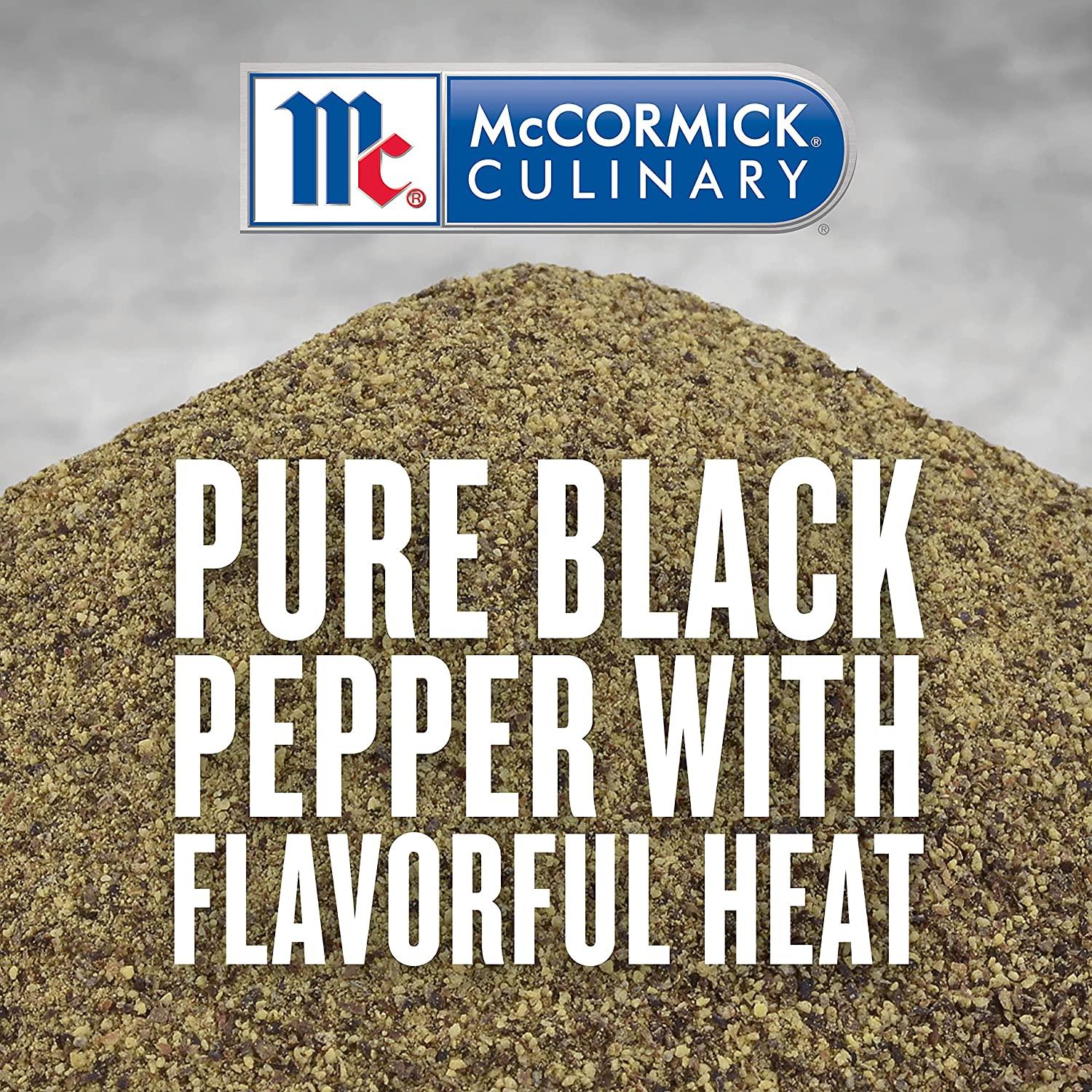 McCormick Culinary Pure Ground Black Pepper, 18 oz One 18 Ounce