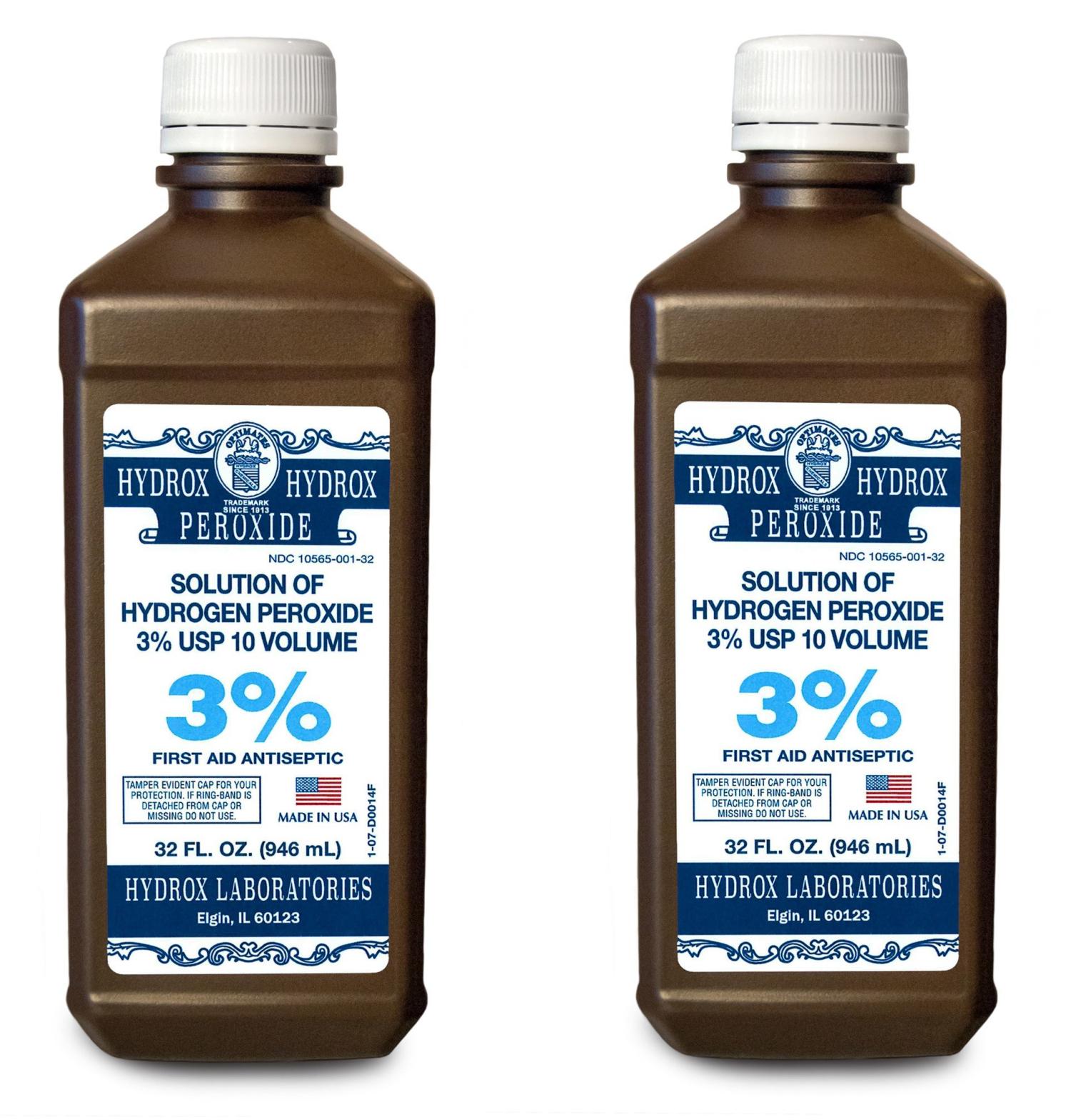 Hydrox Hydrogen Peroxide 3 32 oz. (Pack of 2)