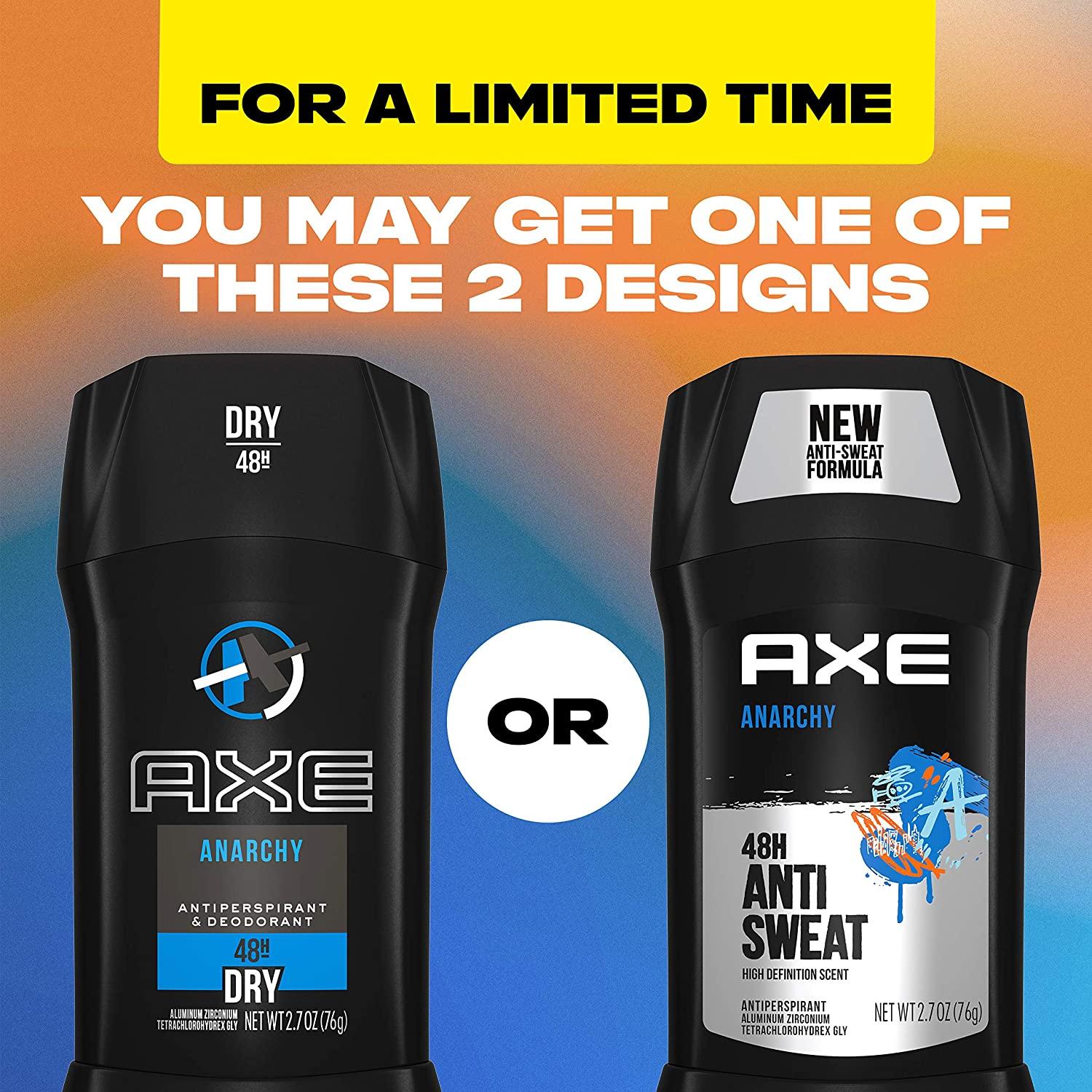 AXE Anarchy For Him Deodorant Stick for Men Pack of