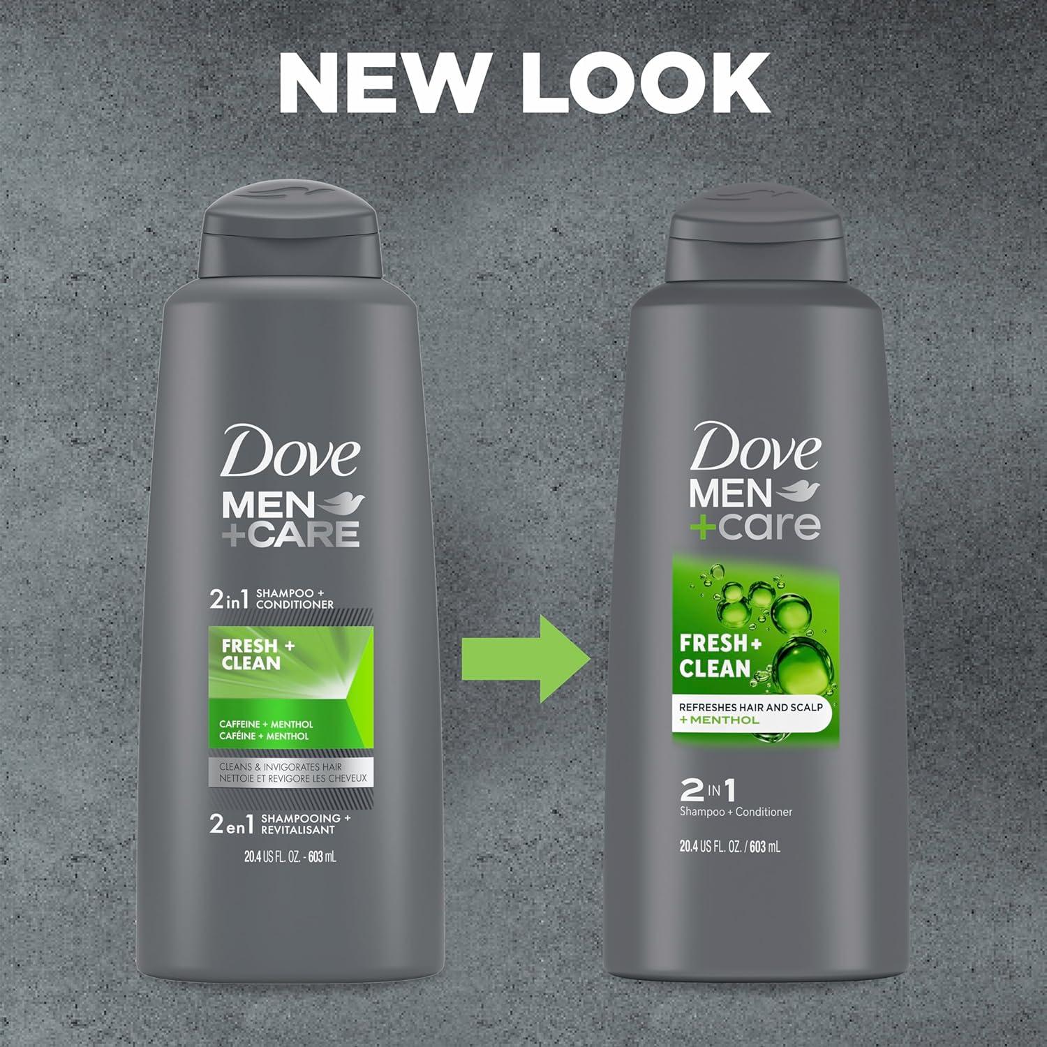 DOVE MEN + CARE 2-in-1 Shampoo & Conditioner - Fortifying Fresh & Clean ...