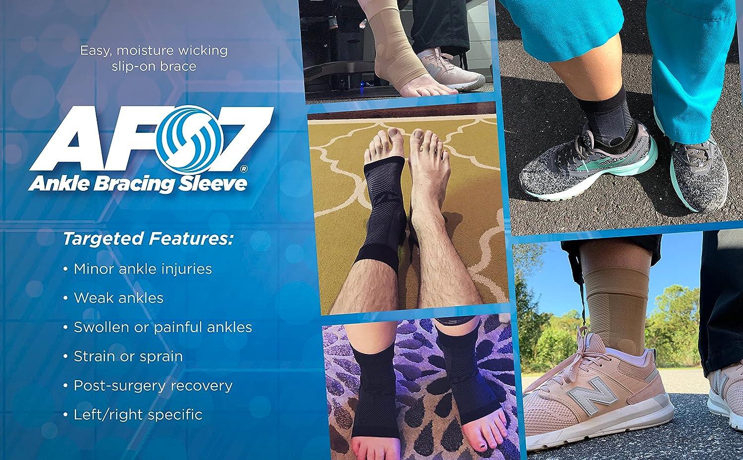 OrthoSleeve Compression Ankle Brace AF7 for inversion sprains weak