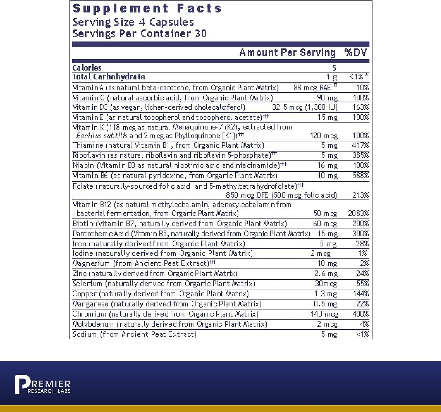 Premier Research Labs MultiVitamin Supports Immune Priming Brain