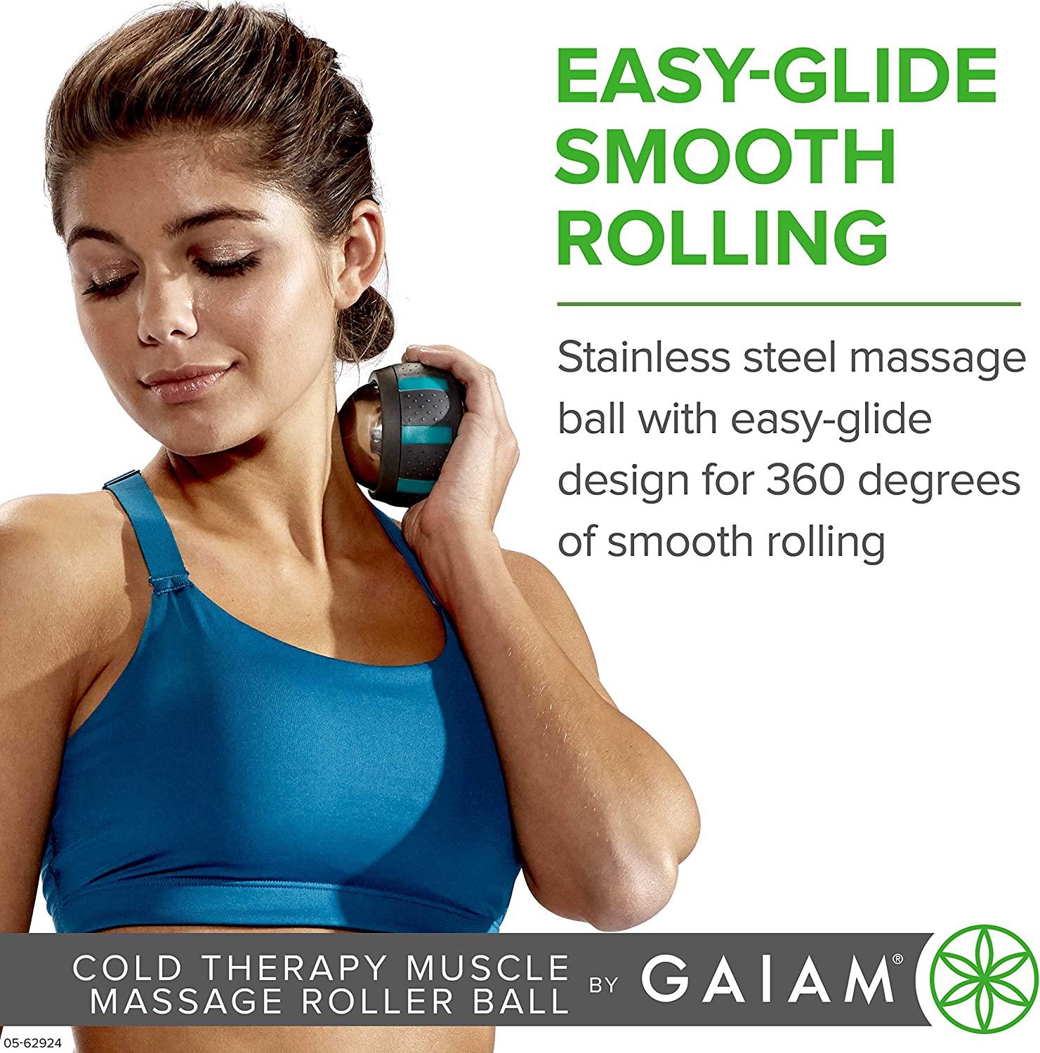Gaiam Restore Cold Therapy Muscle Massage Roller Ball Cryosphere