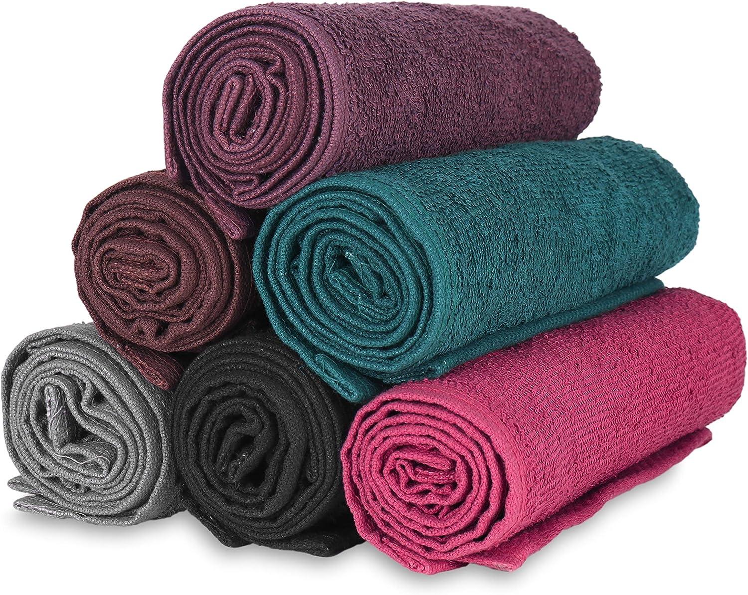 Arkwright Bleach Safe Salon Towel - (Pack of 12) 100% Ring Spun Cotton  Super Soft, Lightweight, Quick Dry, Absorbent Hand Towels, Perfect for Spa,  Facials, Gym, Cosmetology, 16 x 28 in, Charcoal Charcoal 16 x 28 Inch (12  Pack)