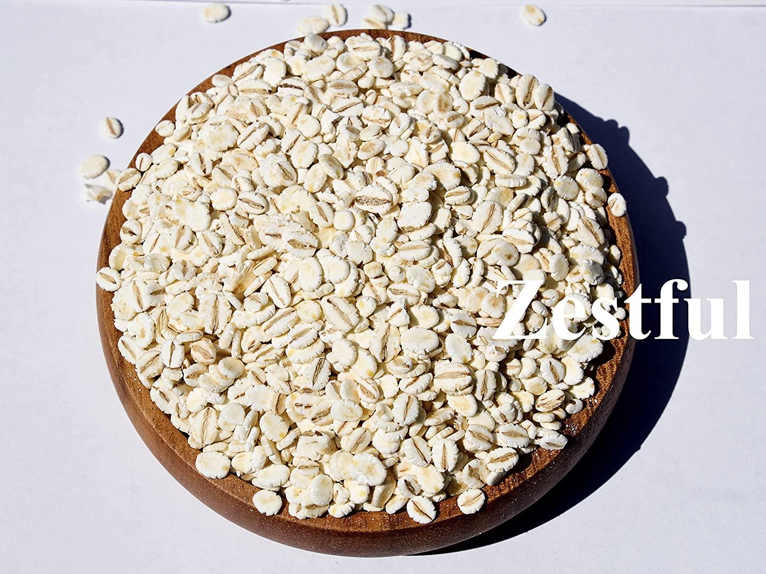 Zestful Foods Whole Grain Rolled Barley USA Grown 3 Pounds Buy