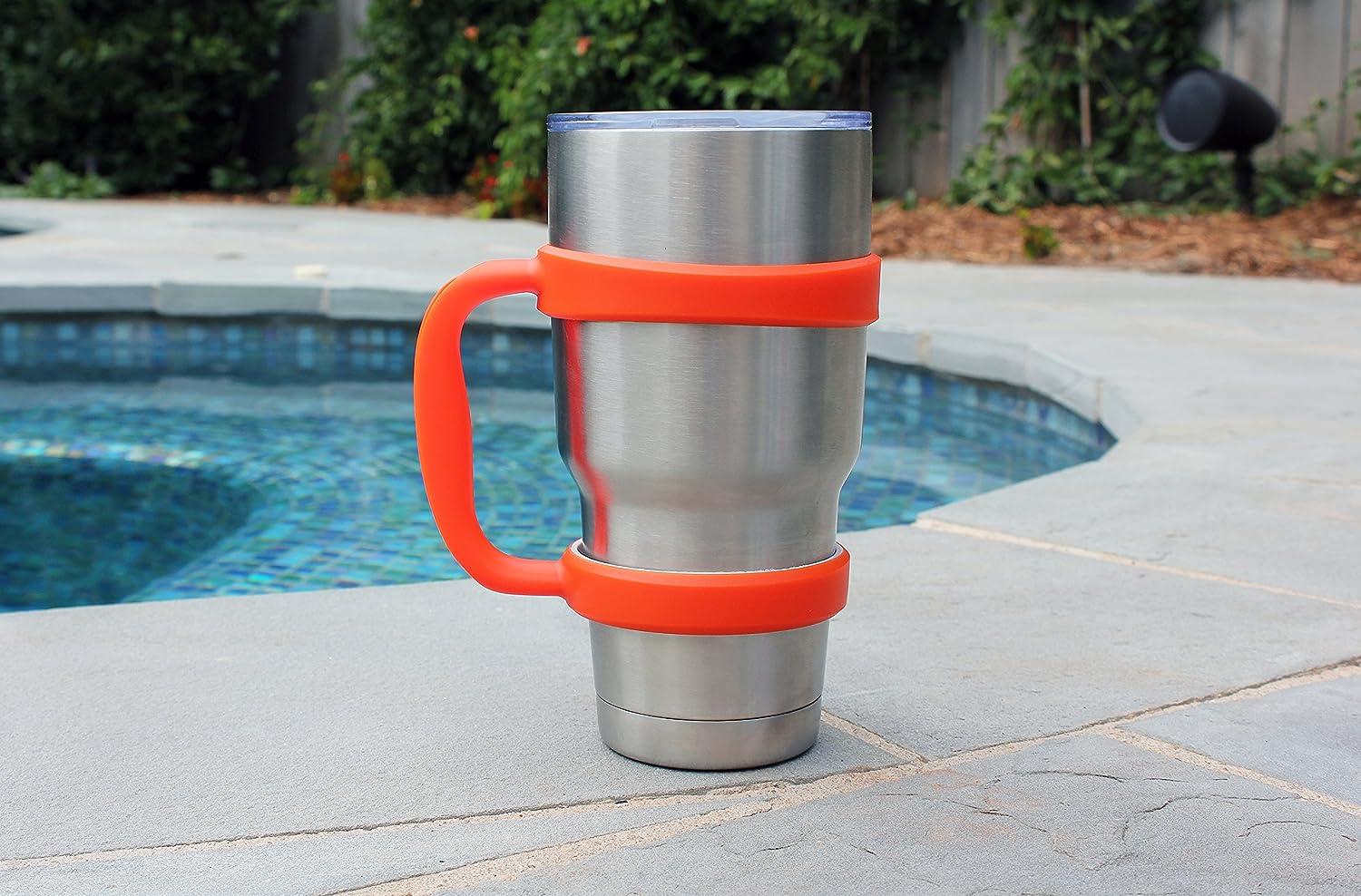 GripIt 30oz YETI Tumbler Cup Handle Spill Proof Lightweight Grip for