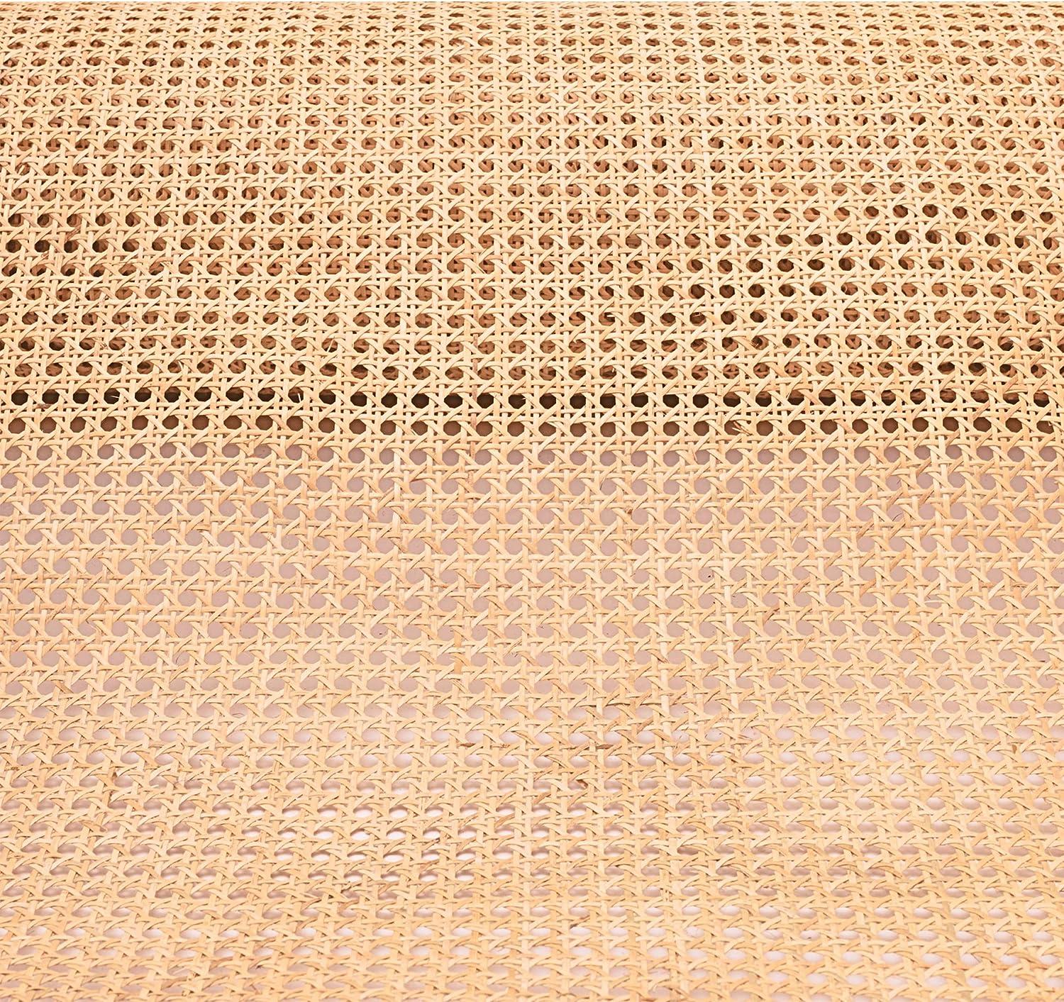 14 Width Rattan Webbing, 1 Feet Natural Rattan Material, Rattan roll for  Caning Projects, Woven Open Mesh Cane for Furniture, Chair, Cabinet