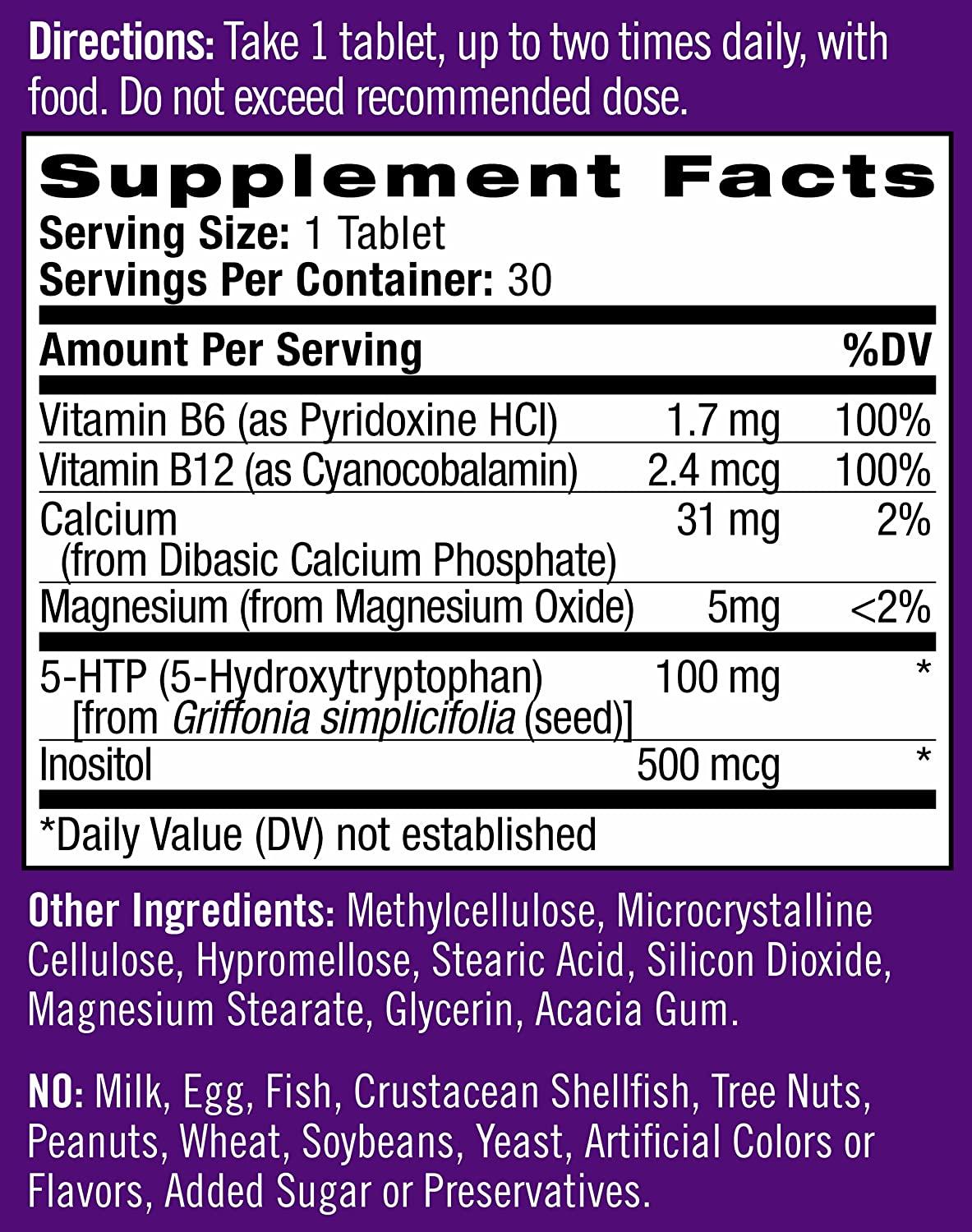 Natrol Daily Stress Relief Mood Support Tablets 100mg, 30 Count