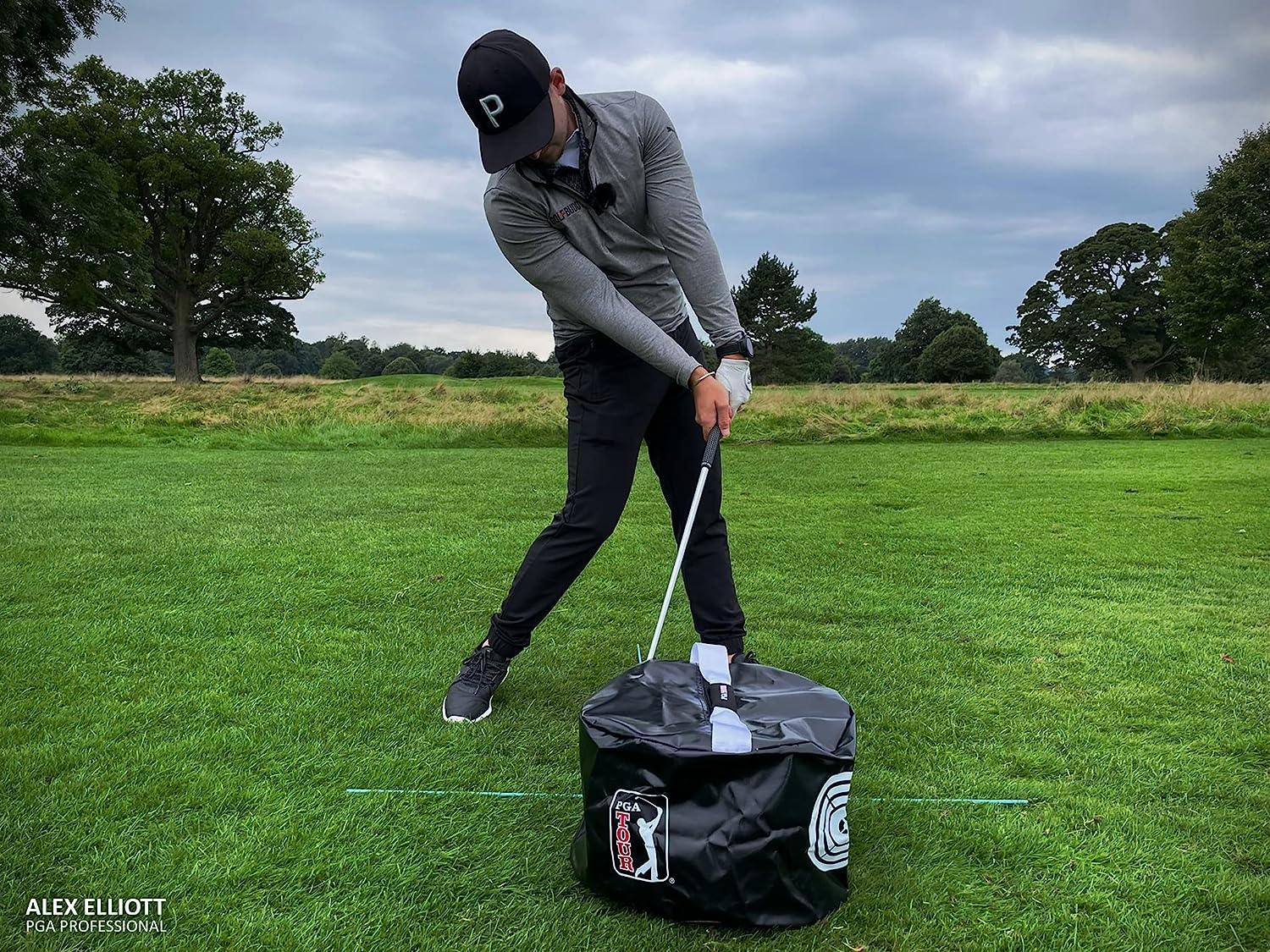 PGA TOUR Club Impact Golf Training Bag,Black