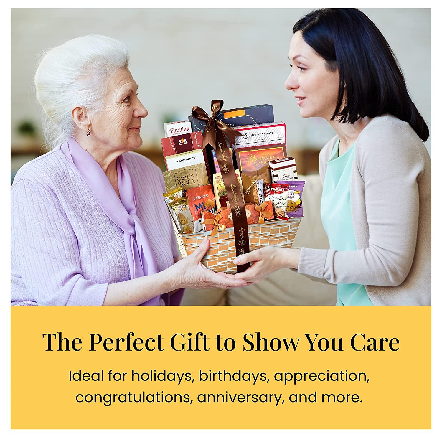 Broadway Basketeers Condolences Gourmet Gift Basket, Kosher Sympathy