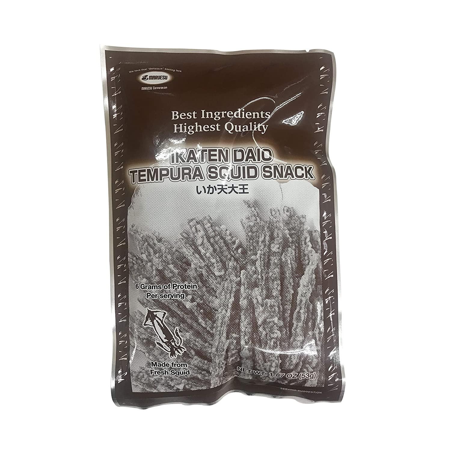 Ikaten Daio Tempura Squid Snack 1.87oz (Pack of 5) Made in Japan