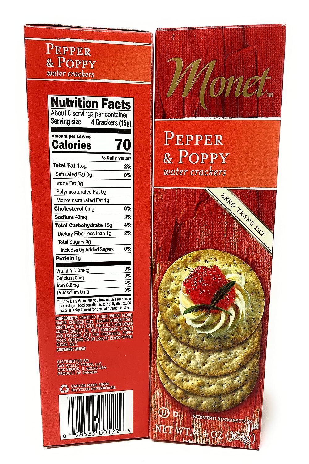 Cracker Water Pepper & Poppy Zero Trans Fat Thins with