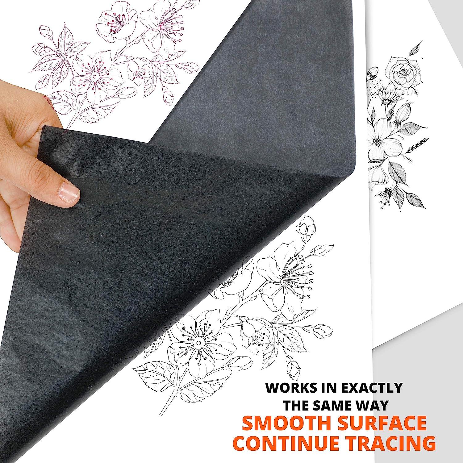 Paperzoid 30Pack Carbon Paper for Tracing Patterns and Sketches, (8