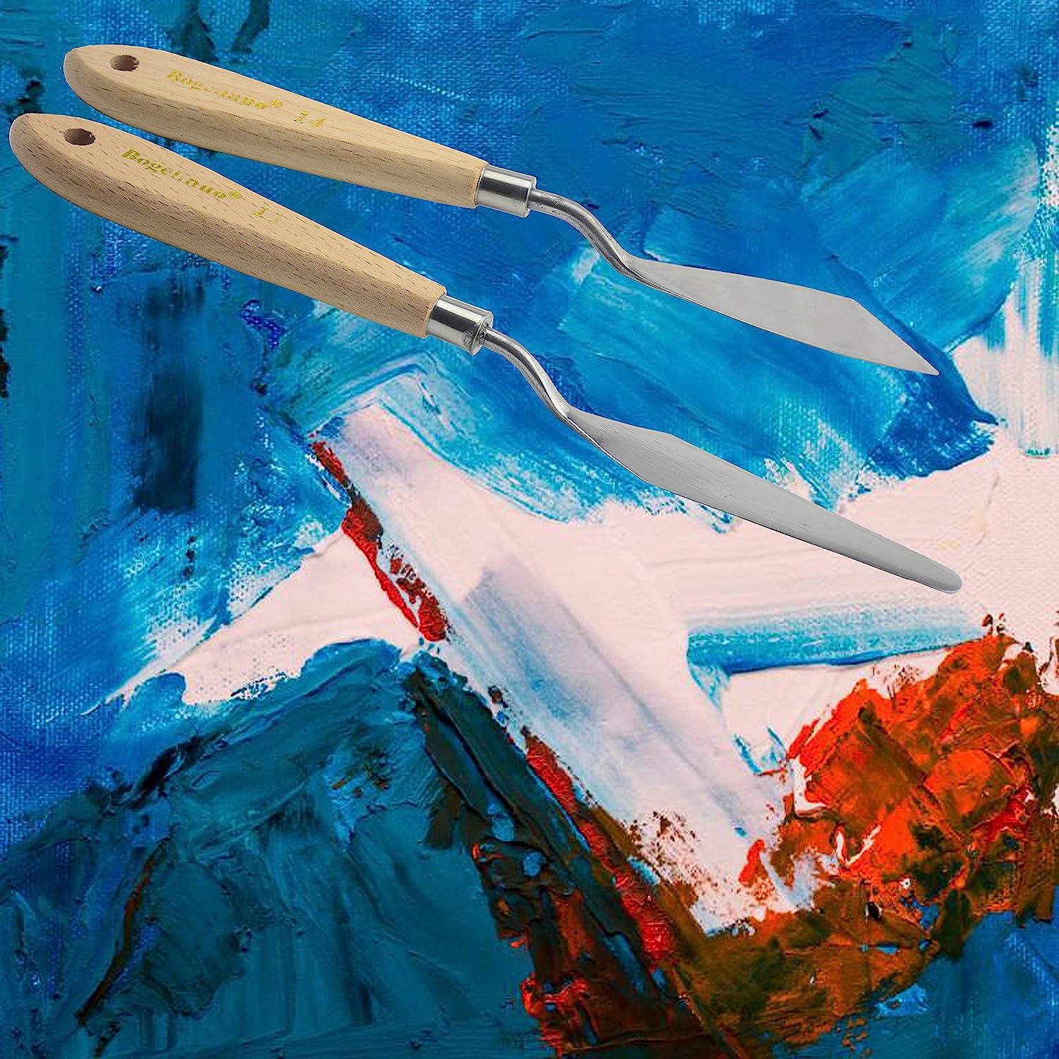 Oil Painting Scraper Paint Palette Knife Art Acrylic Gouache - Temu