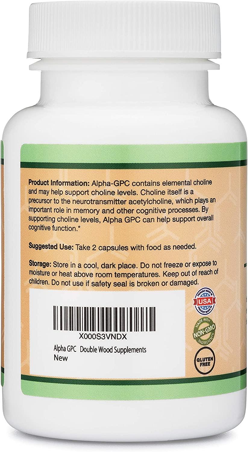 Alpha GPC Choline Supplement - Brain Health Support – Double Wood