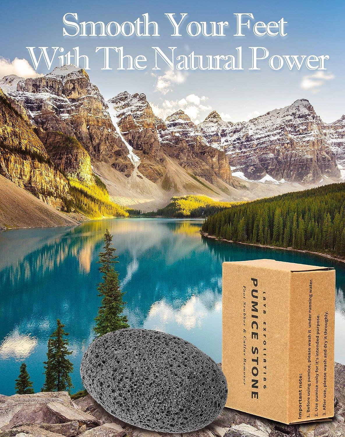 Maryton Natural Pumice Stone for Feet Lava Foot Exfoliator Scrubber