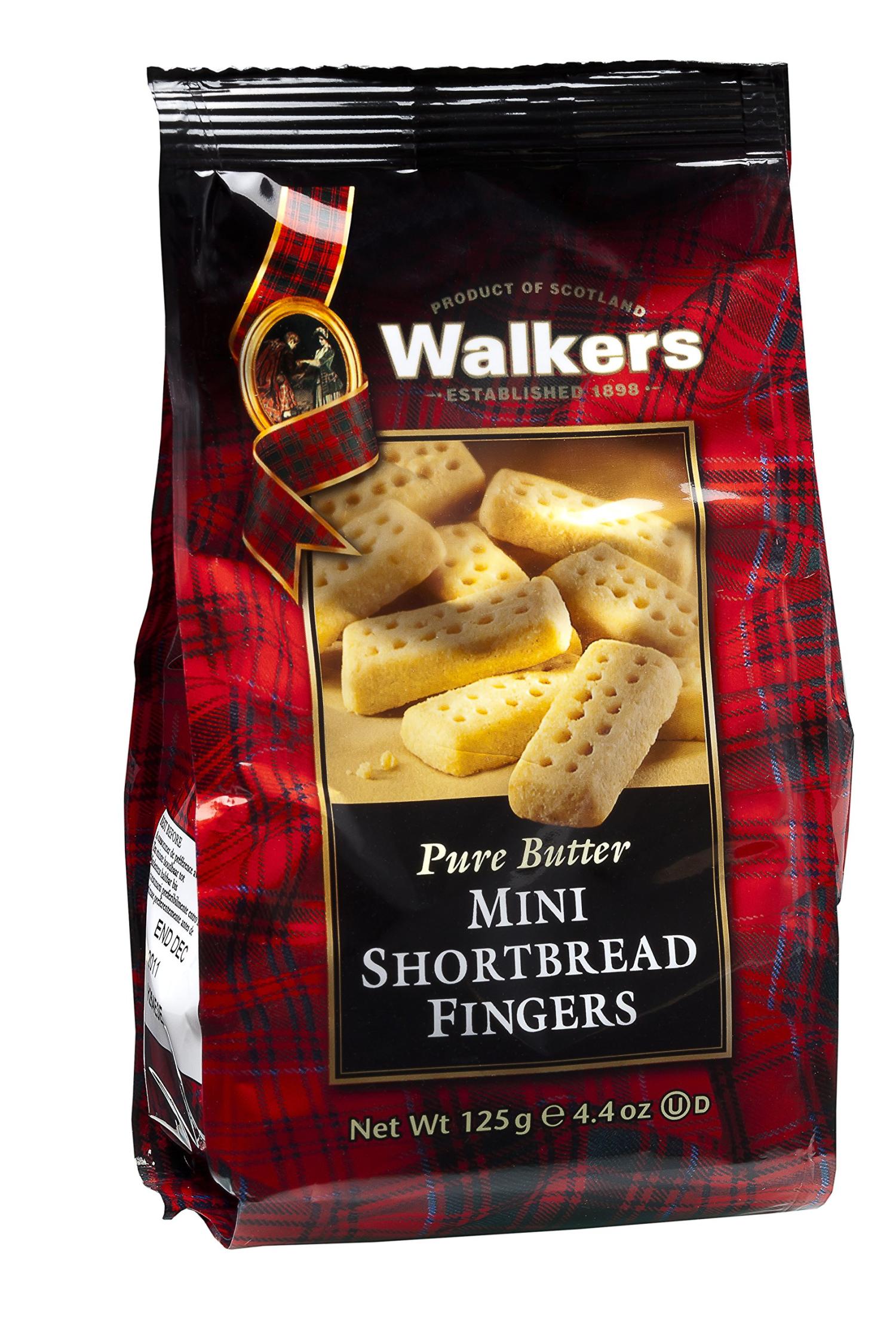 Walkers Shortbread Mini Shortbread Fingers Shortbread Cookies 4.4 Ounce Bag