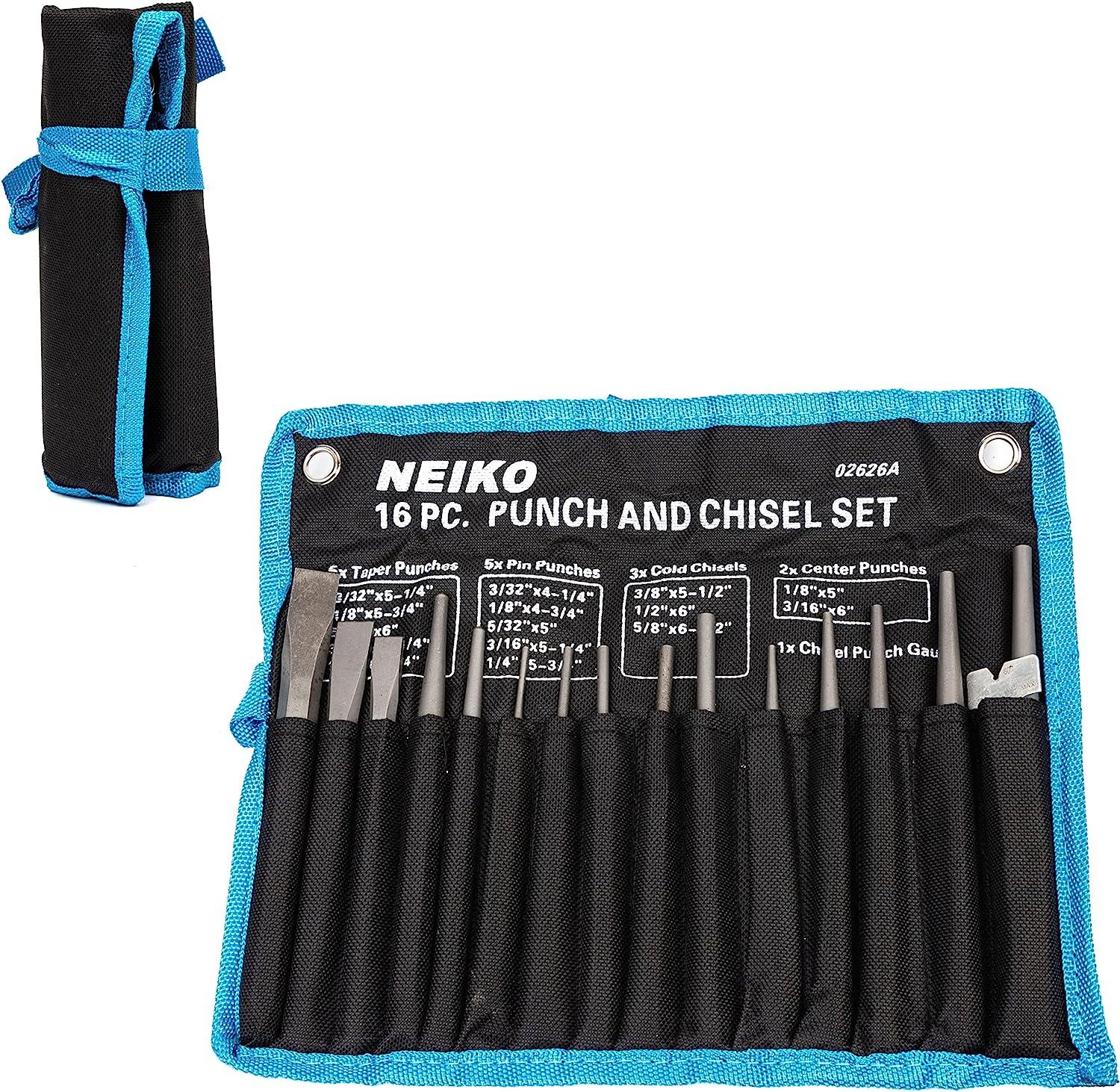 NEIKO 02640A Gunsmith Punch Set 21 PC, Chrome Vanadium Steel, Plastic –  NEIKO®