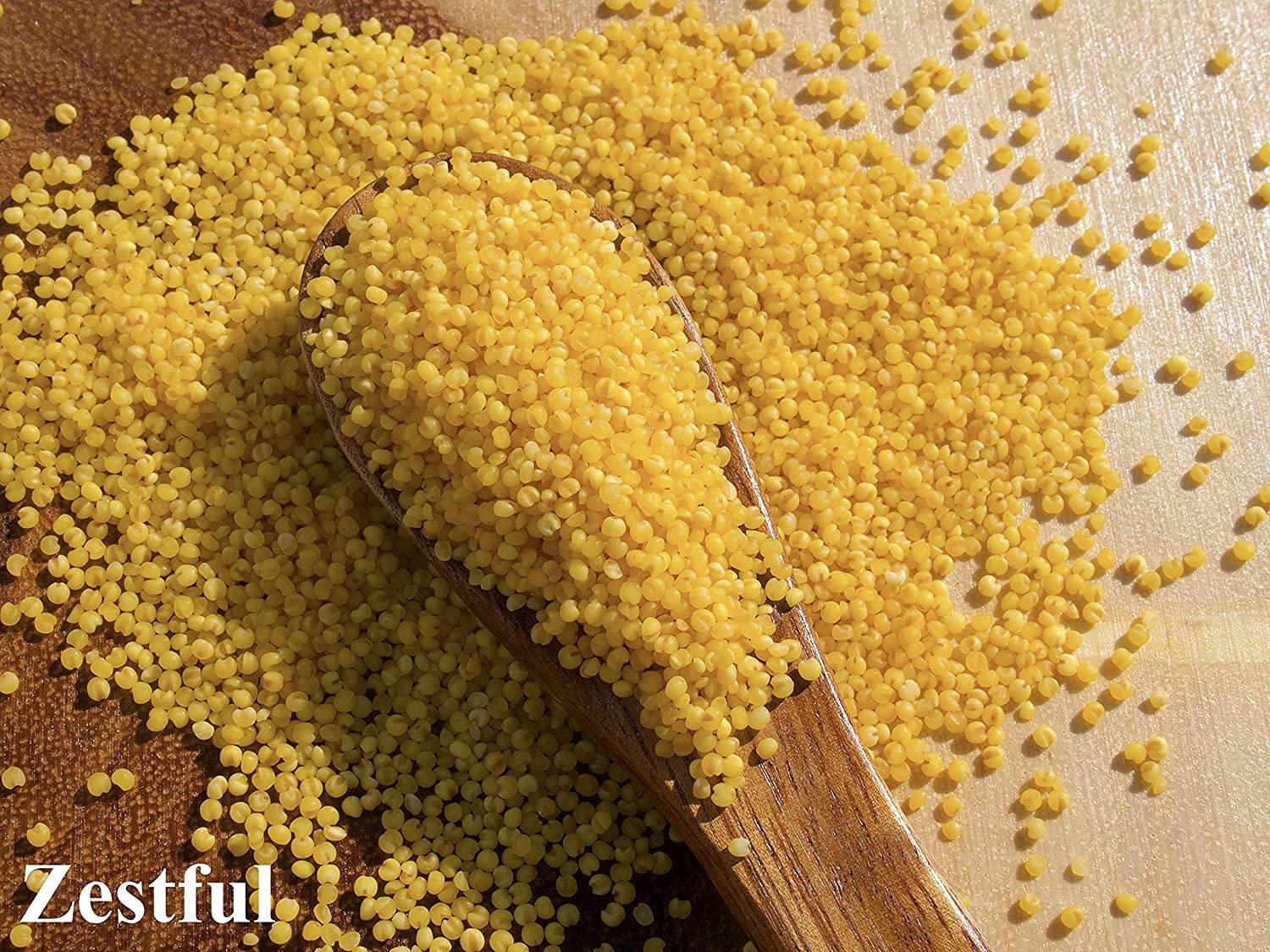 Zestful Foods Organic Hulled Millet Grain 2 Pounds GlutenFree