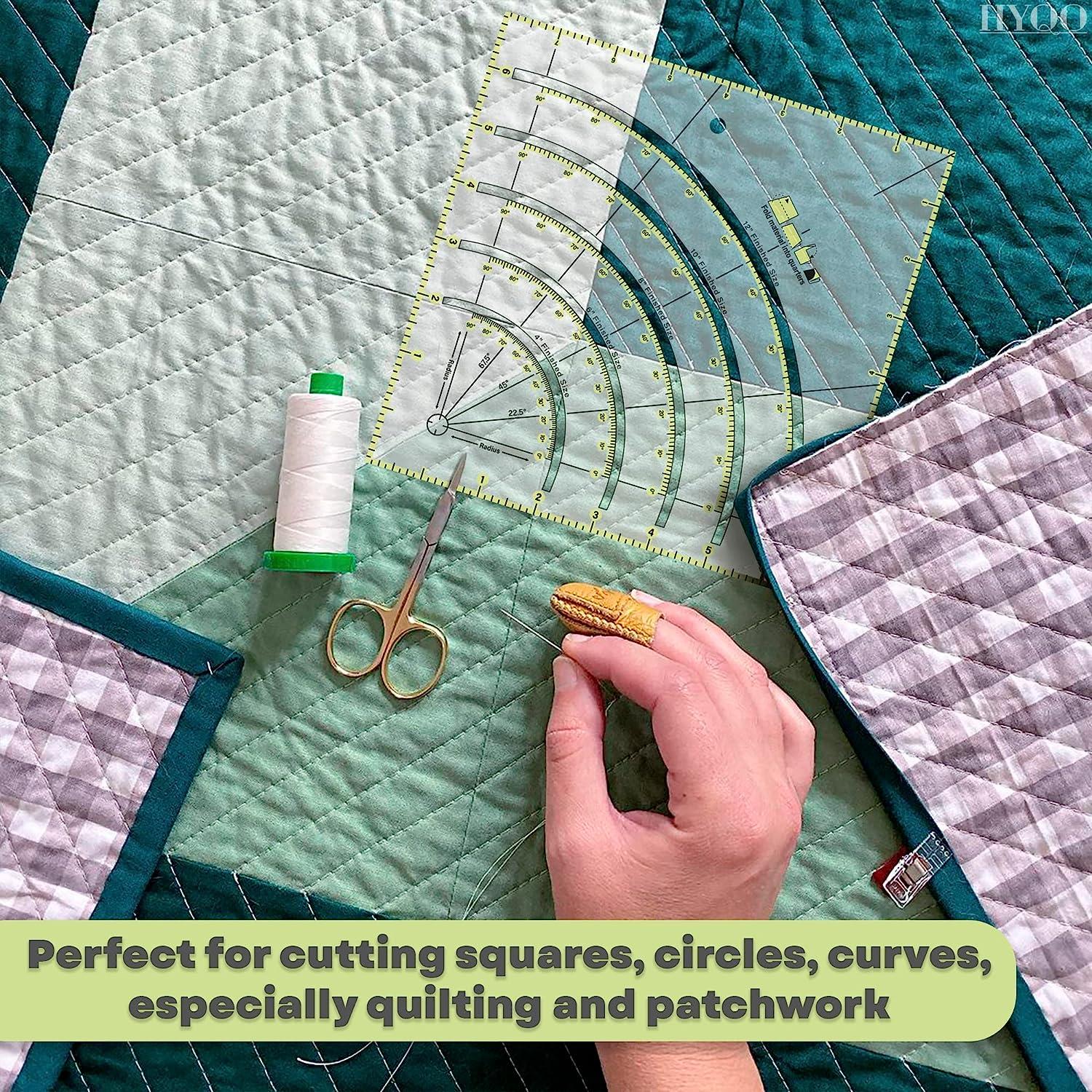 Quilting Rulers and Templates Creative Quilting Rulers with Instructions  for Home Transparent Sewing Ruler 8 Inches 