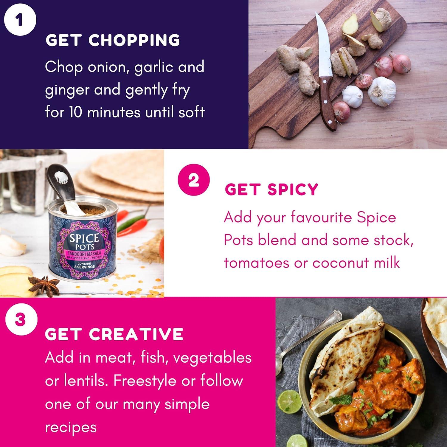 Spice Pots Tandoori Masala Powder 100 Natural Ingredients Gluten