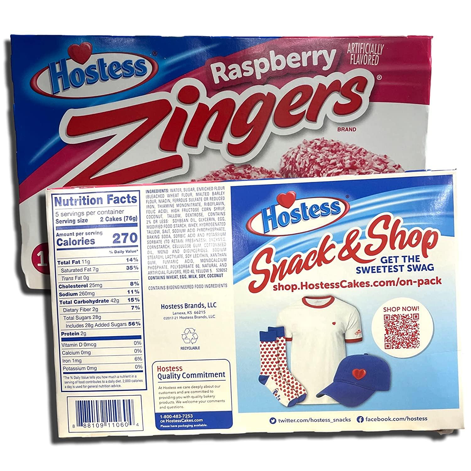 Berry Zingers by Hostess Curated by Tribeca Curations 13.4 Oz Box of