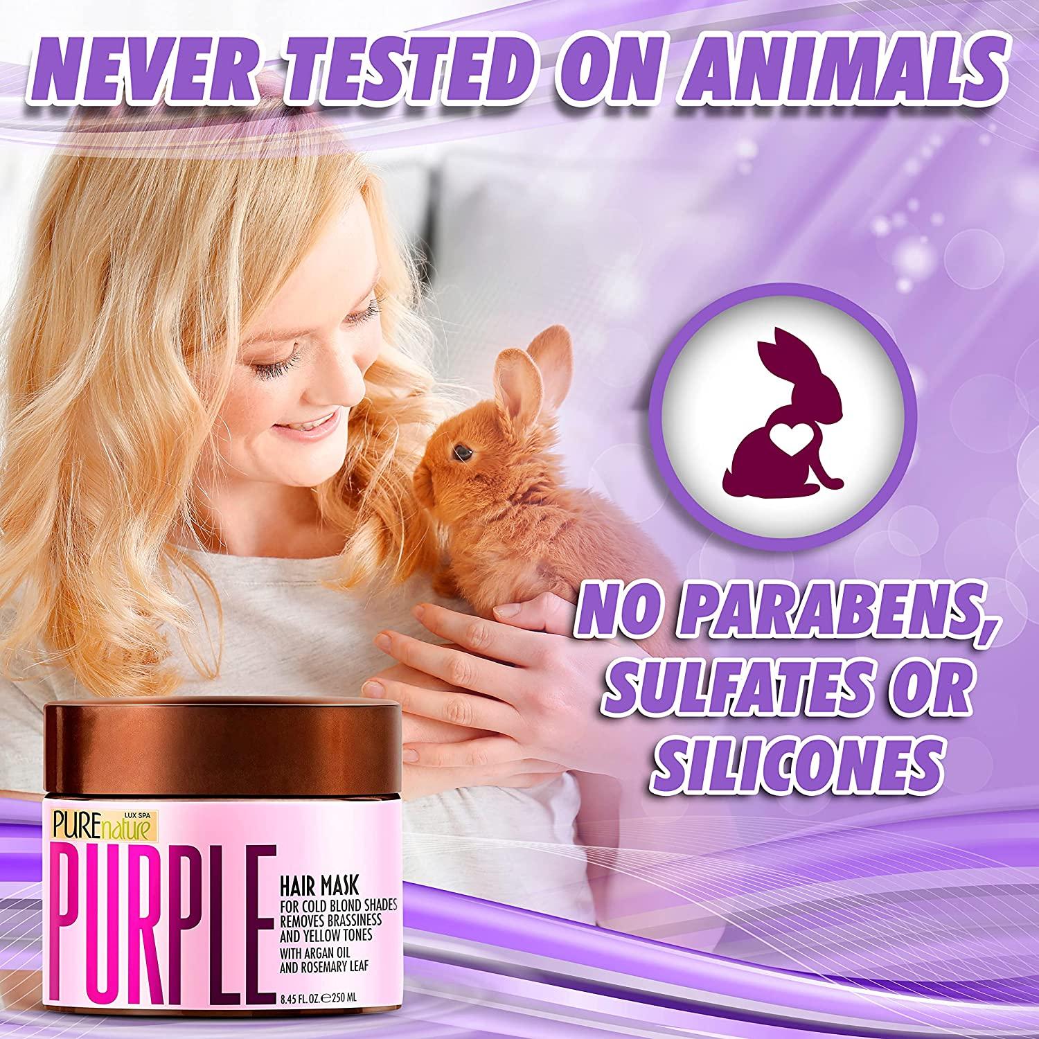 Purple Hair Mask for Bleached and Blonde Hair Deep Conditioning