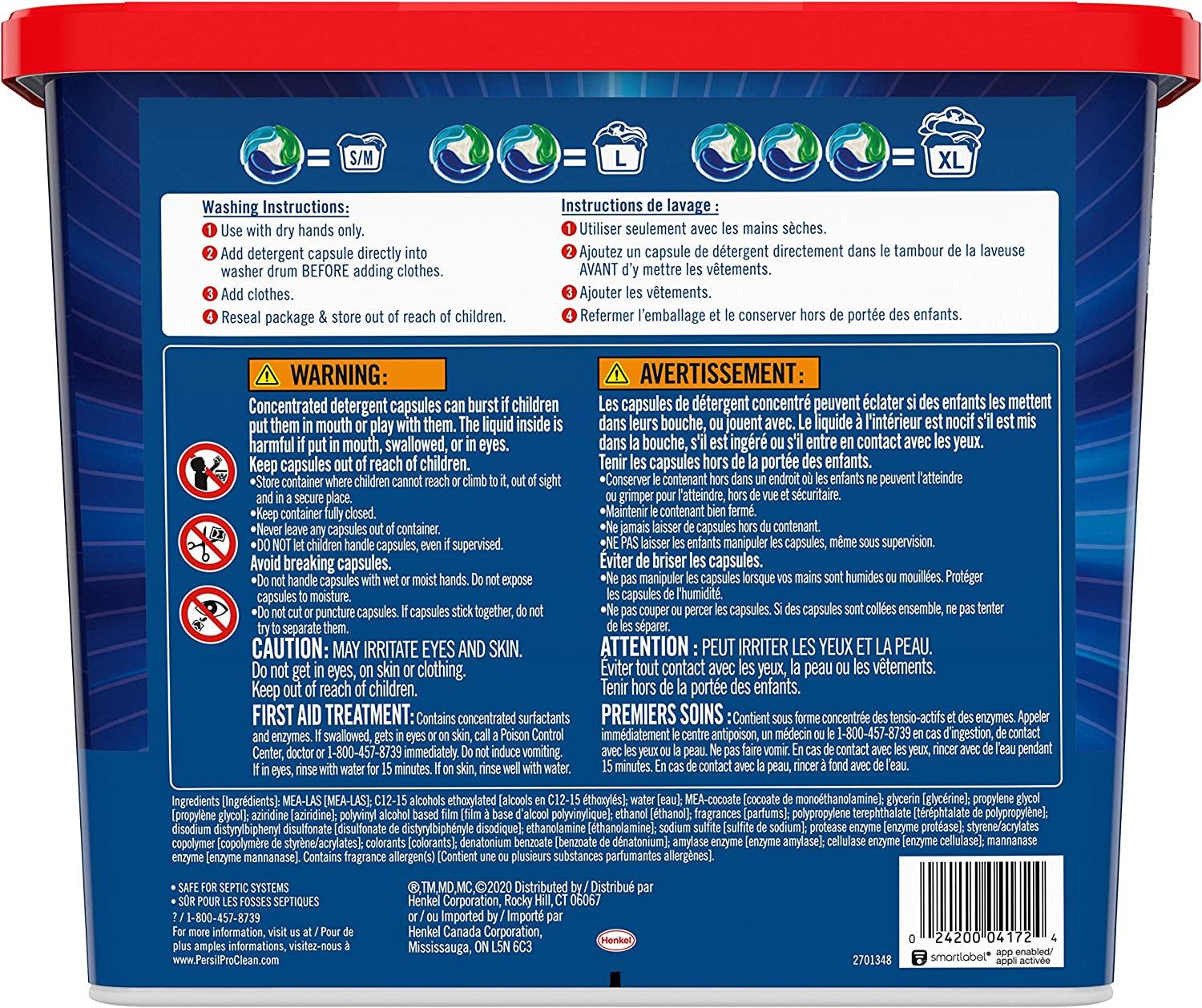 Persil Discs Laundry Detergent Pacs, Original Scent, 62 Count - Thumbnail 3