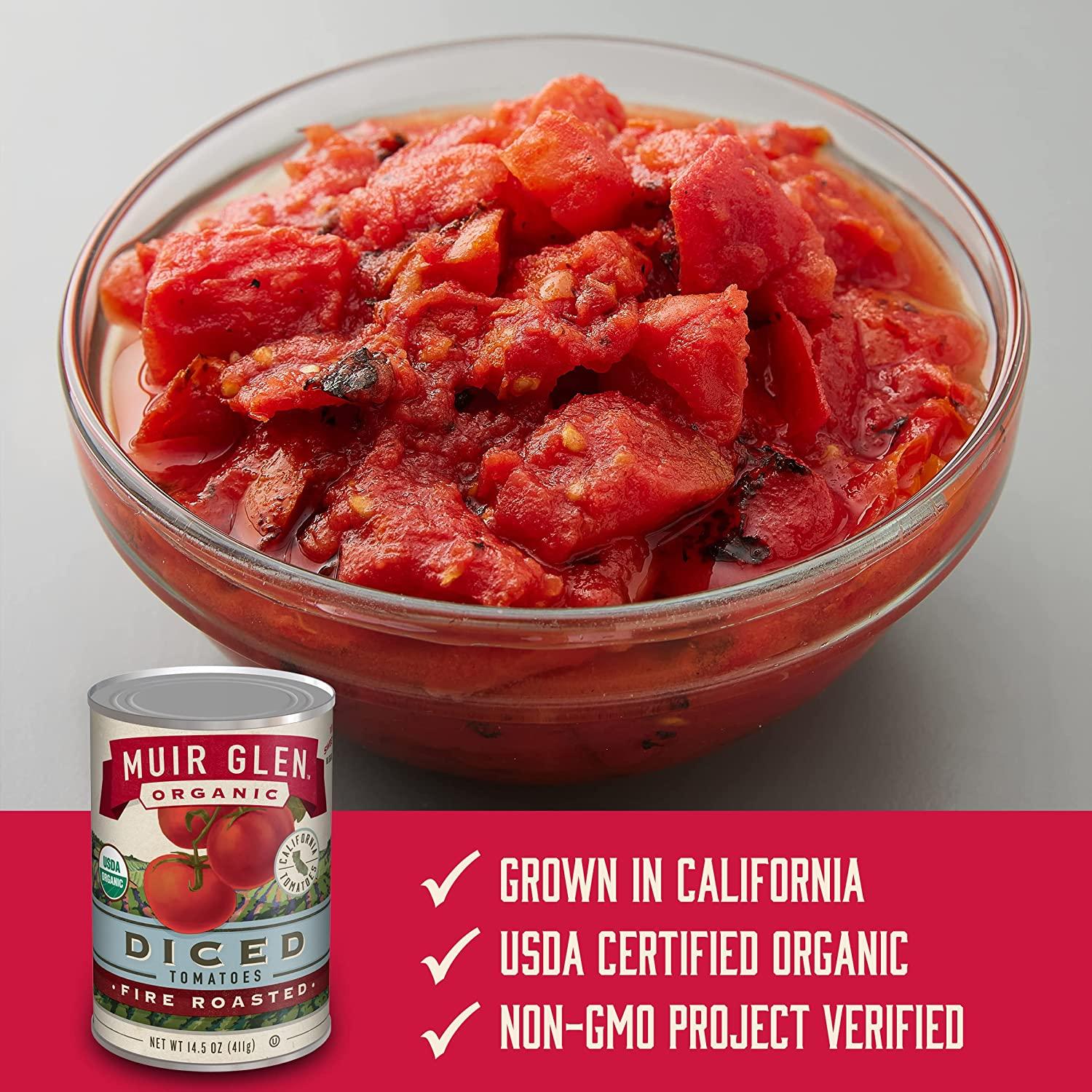 Muir Glen Organic Diced Fire Roasted Tomatoes, 14.5 oz
