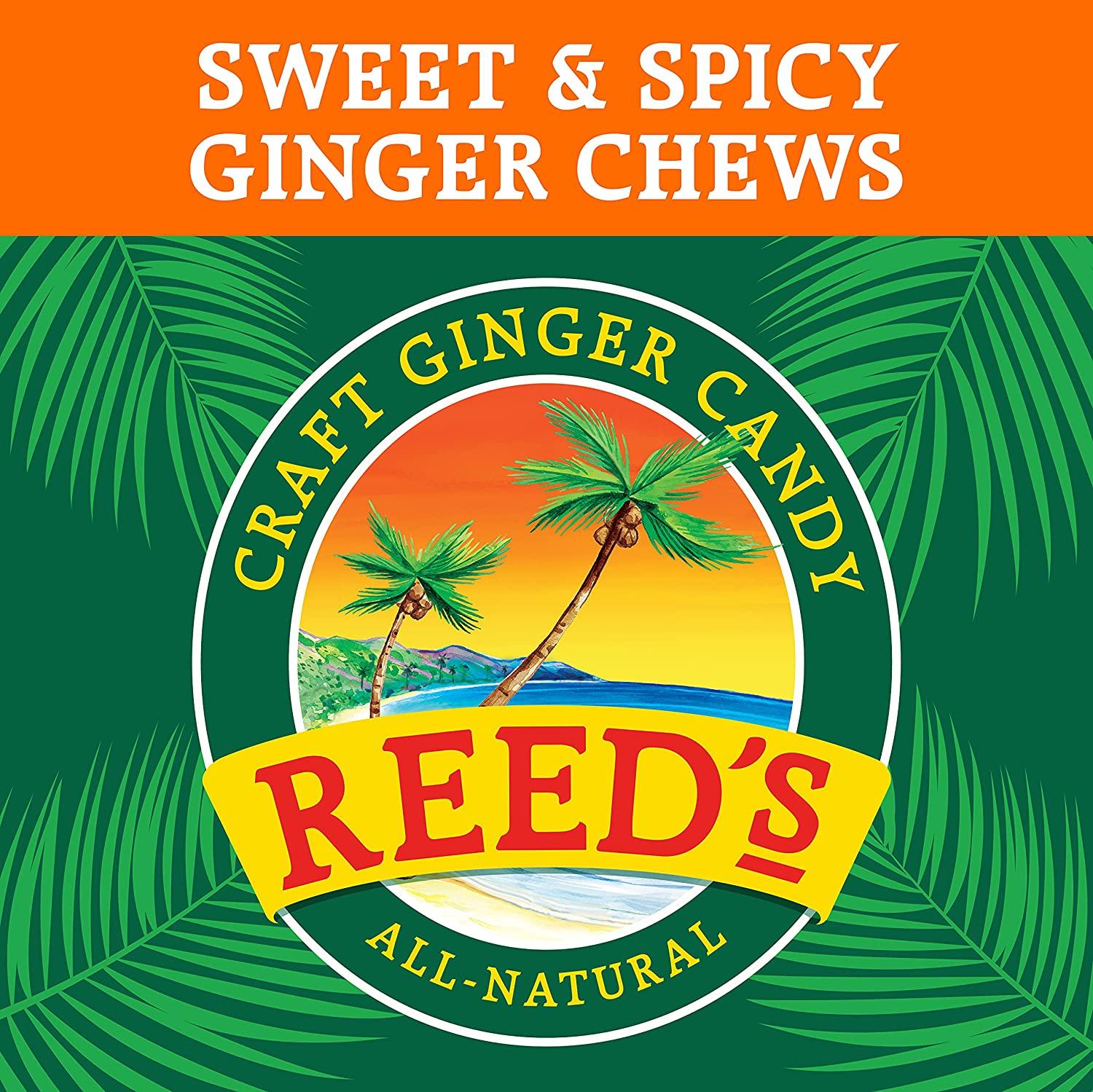 Reed's, Ginger Chews, Delicious All Natural Sweet and Spicy Chewy