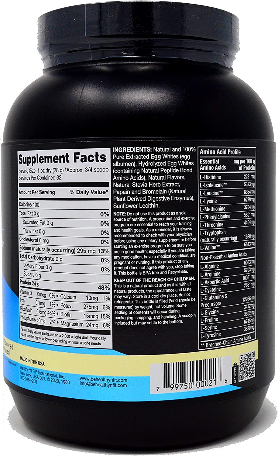 Healthy 'n Fit 100% Egg Protein Powder - Chocolate - 2 Lb main image 1