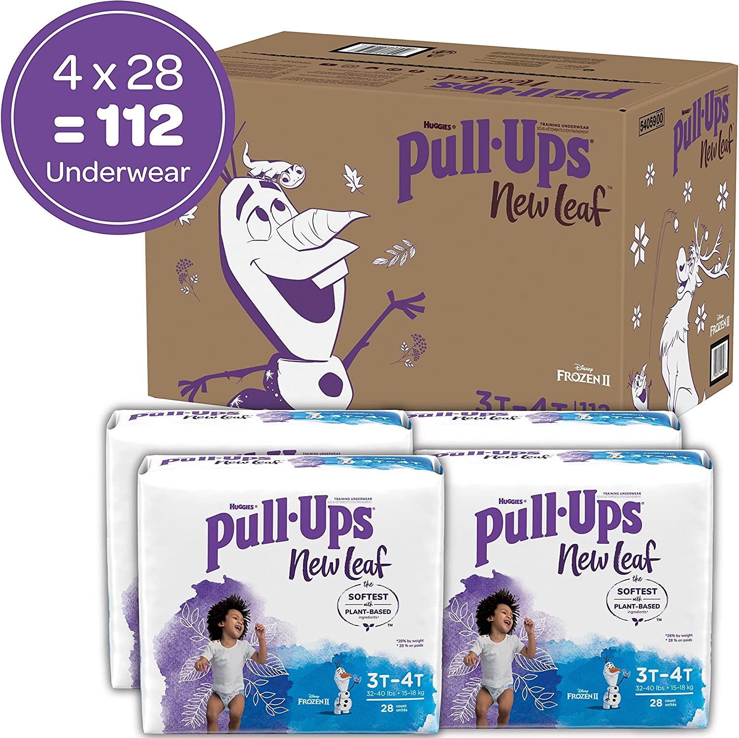 Pull-Ups New Leaf Boys' Disney Frozen Potty Training Pants Training  Underwear, 3T-4T, 112 Ct 3T-4T (Pack of 112)
