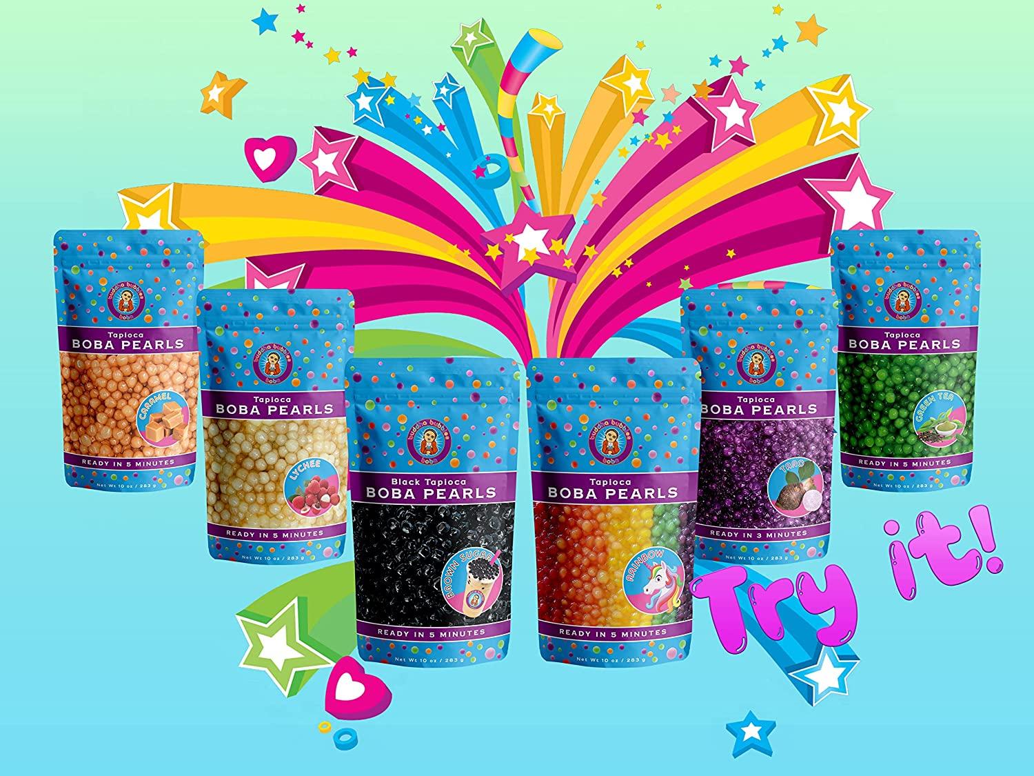 TARO Boba Tea Tapioca Pearls Ready in 3 Minutes by Buddha Bubbles Boba