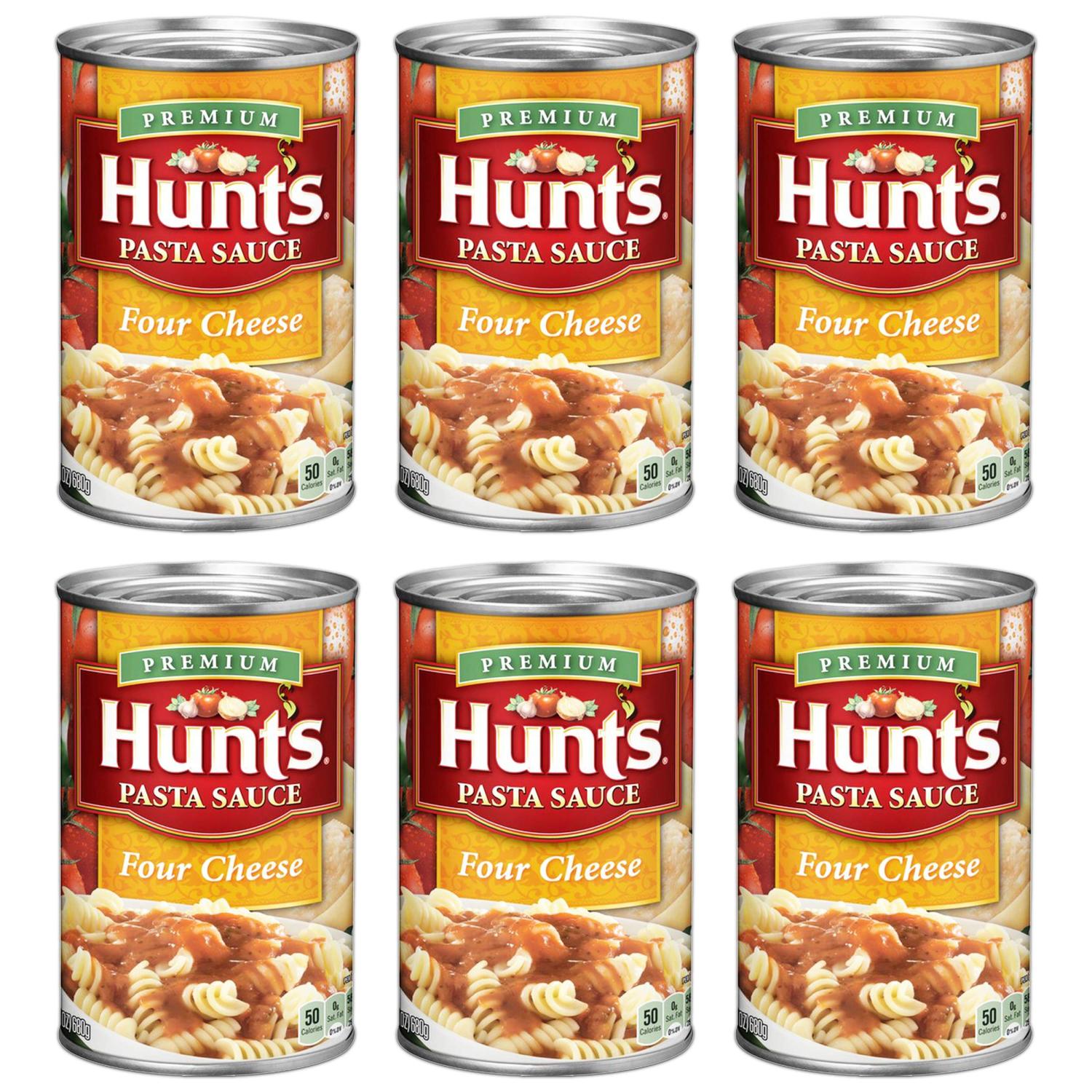 Hunts pasta sauce four cheese 24 oz PACK OF 6
