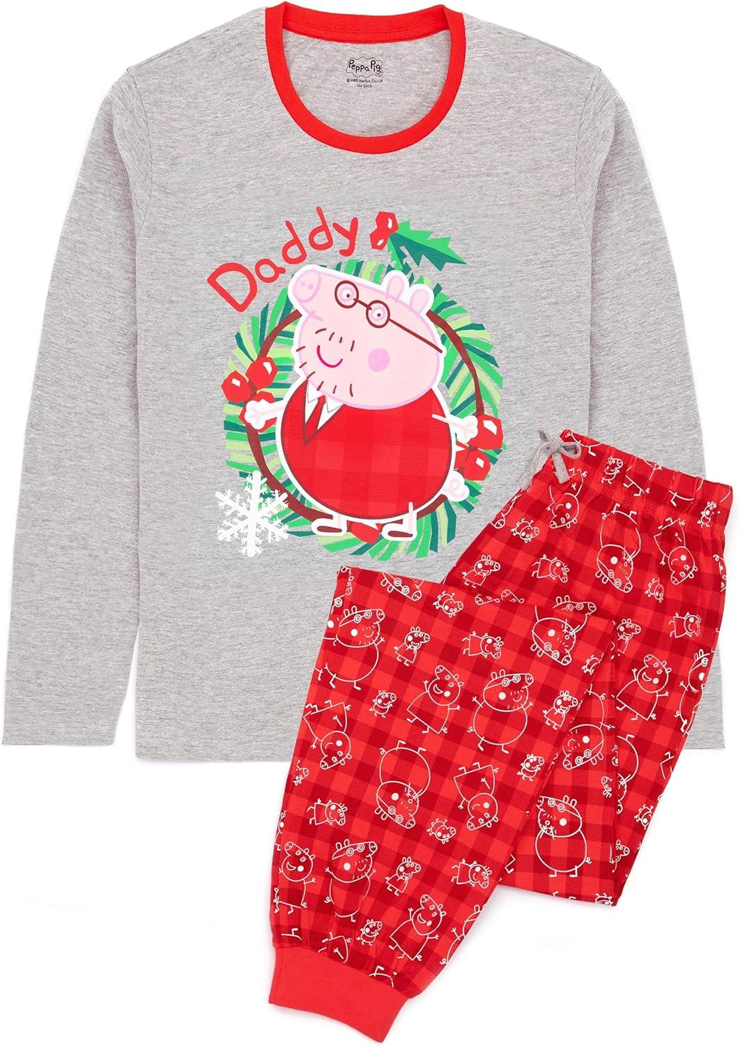 Peppa Pig Christmas Family Pyjamas Set for Men, Women, Baby Kids