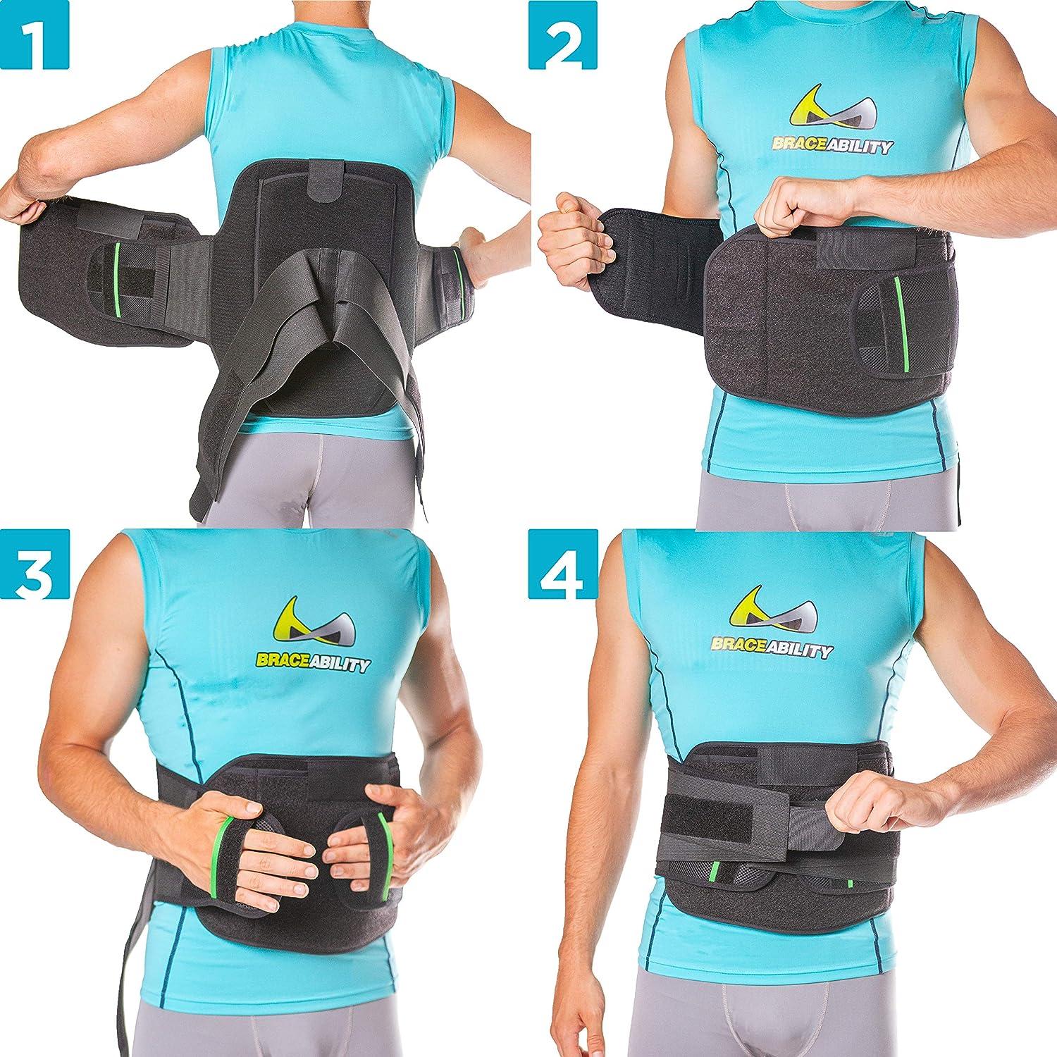 BraceAbility LSO Back Brace for Herniated Degenerative & Bulging Disc