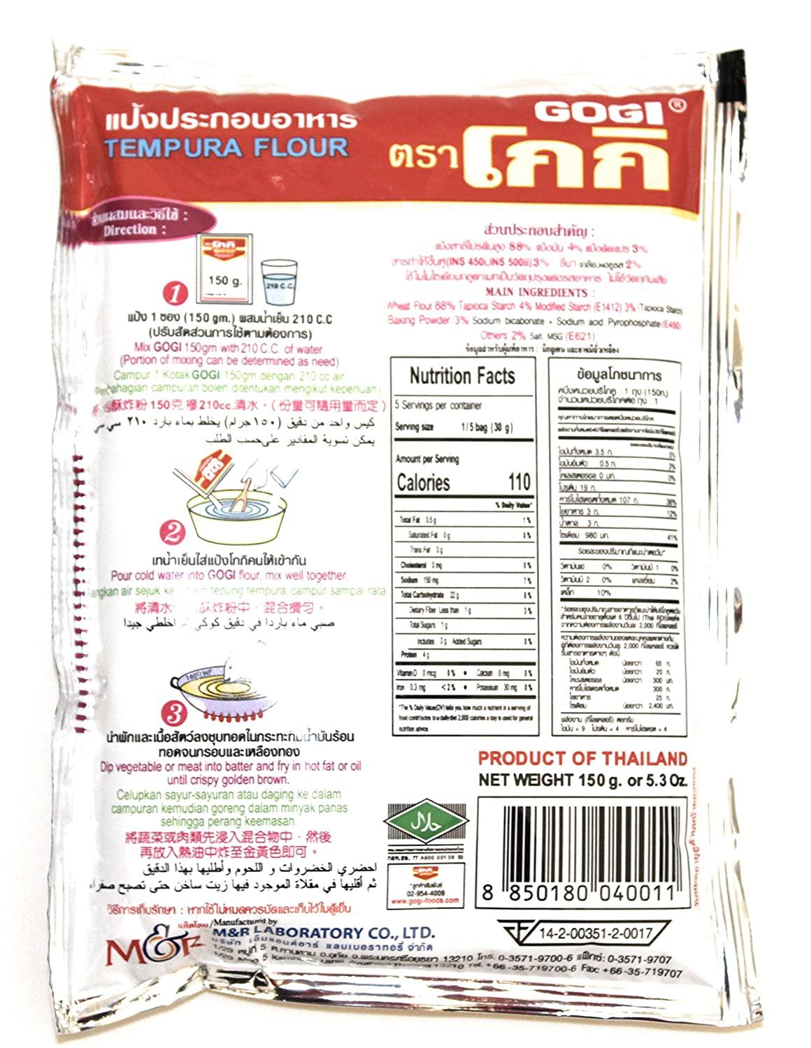 Gogi Tempura Batter 3 pack Traditional Fried Thai Self Rising Flour