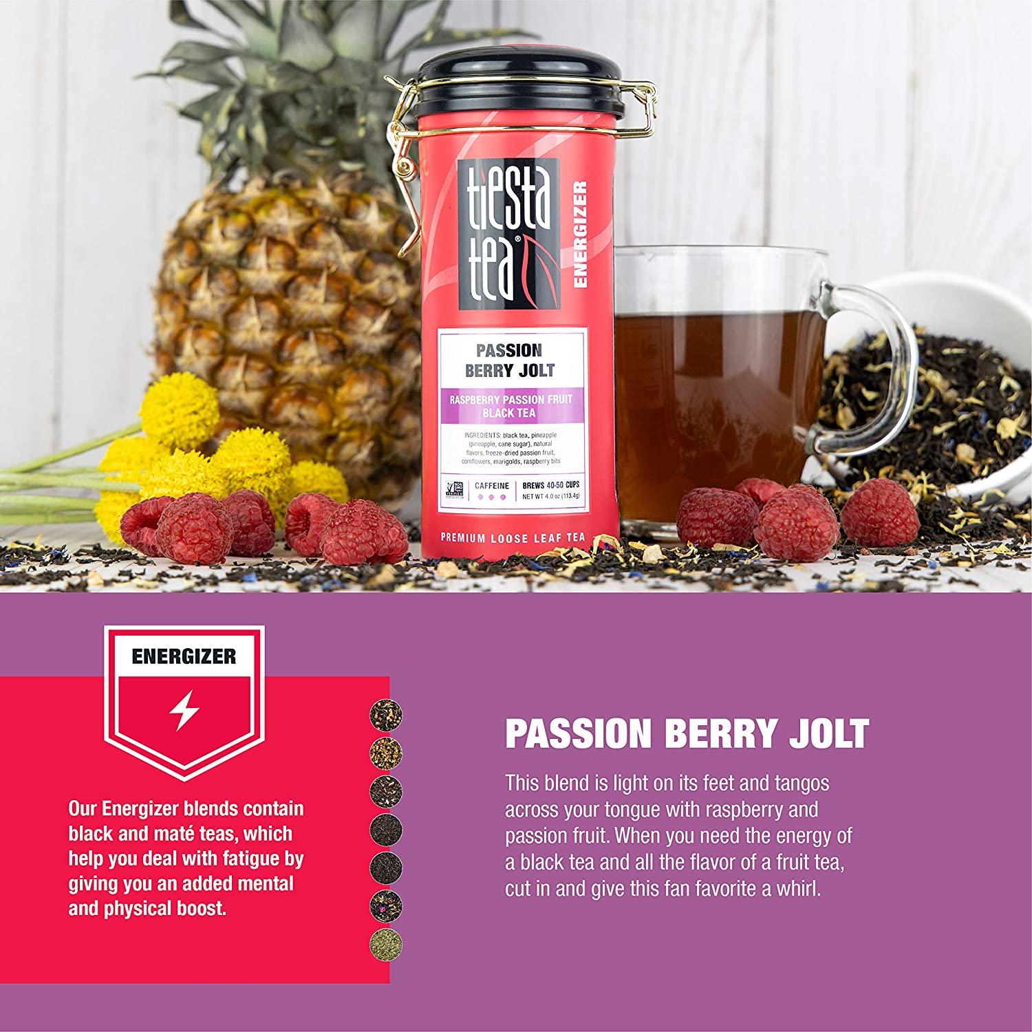 Tiesta Tea Passion Berry Jolt Loose Leaf Raspberry Passion Fruit
