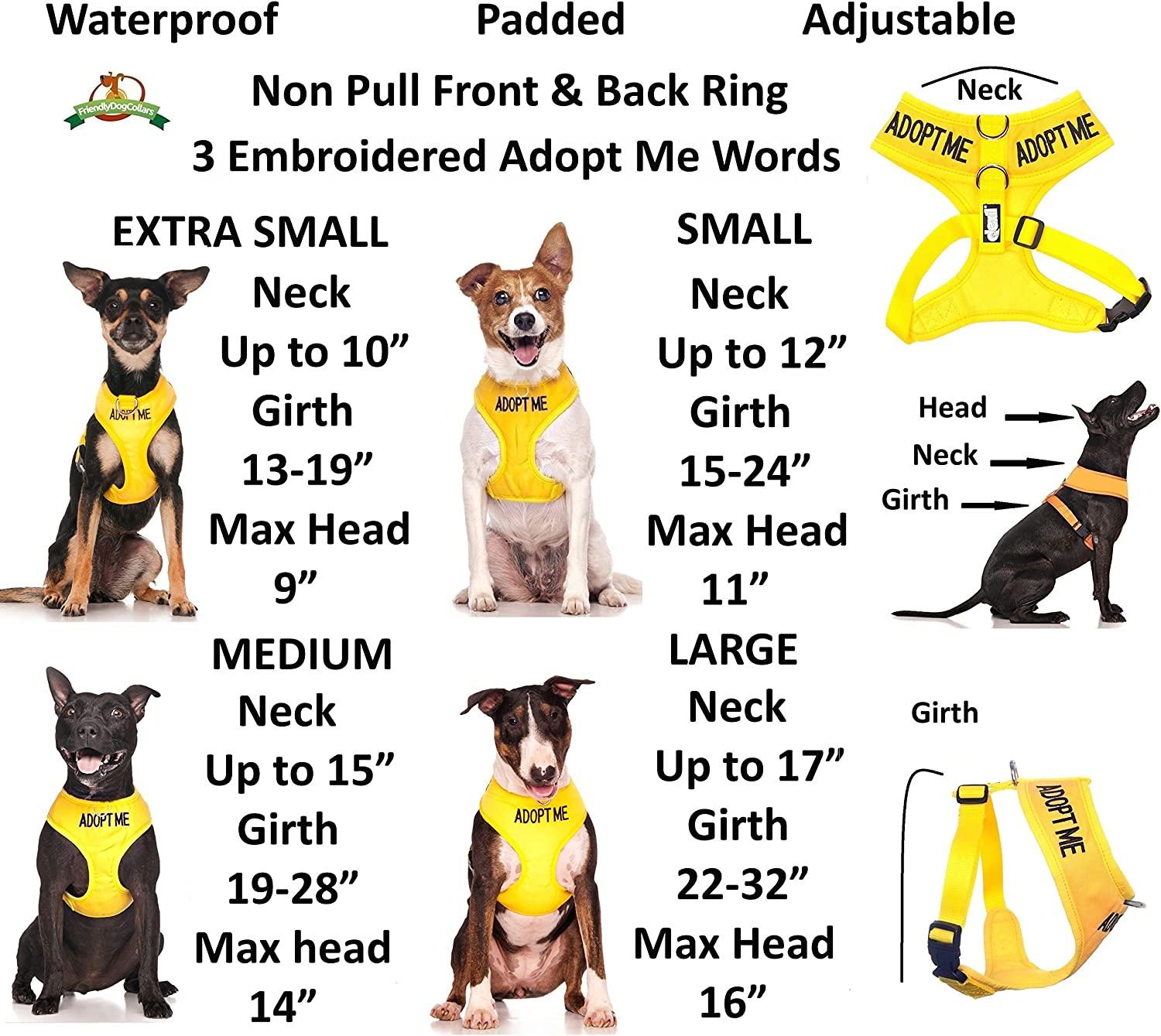 Dexil Limited Yellow Color Coded NonPull Dog Harness XS 1319 Inch