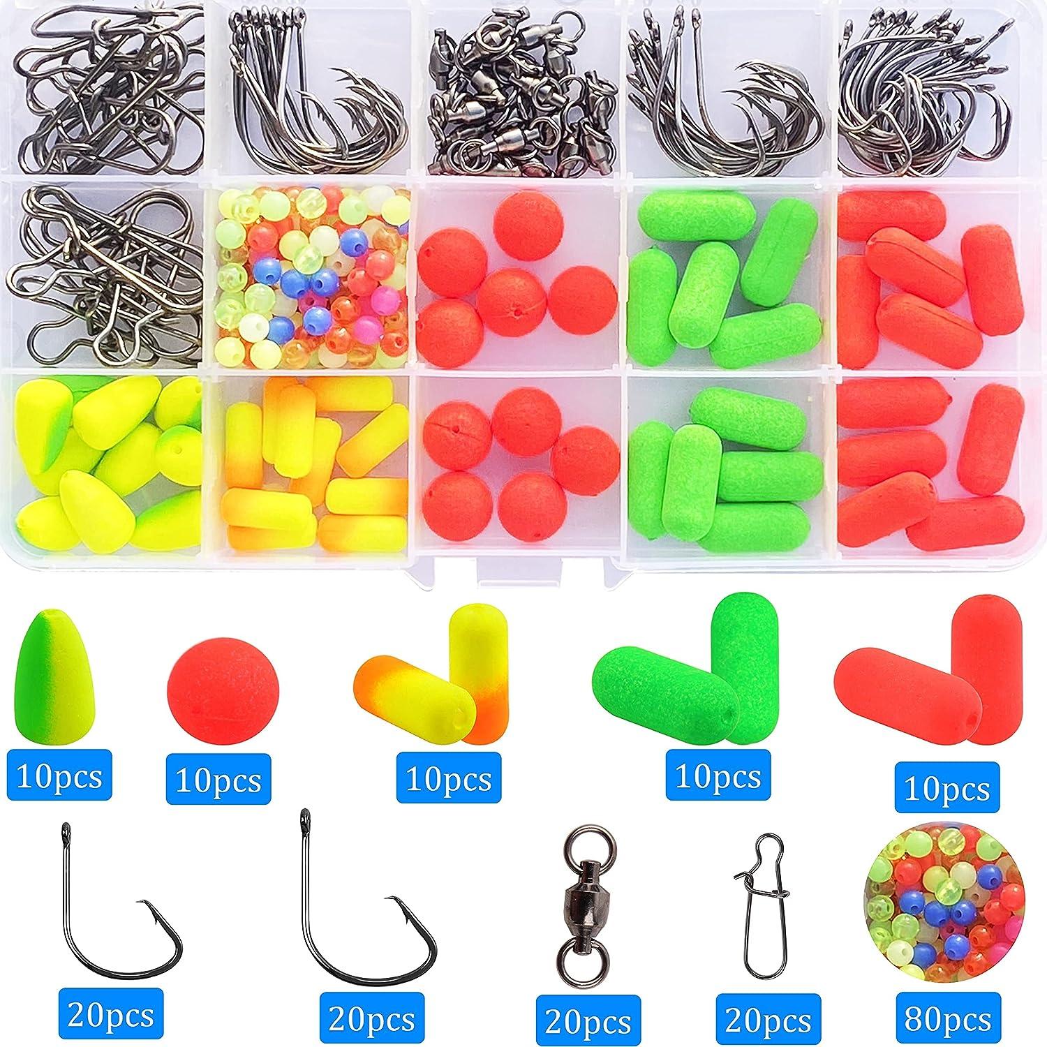 Pompano Rigs Making Kit Surf Fishing Rig Saltwater Fishing Accessories  Bottom Rig Parts Pompano Snell Floats Fishing Beads Circle Hooks Fishing  Swivels Duo Lock Snaps Pompano Rigs for Surf Fishing 210pcs Fishing