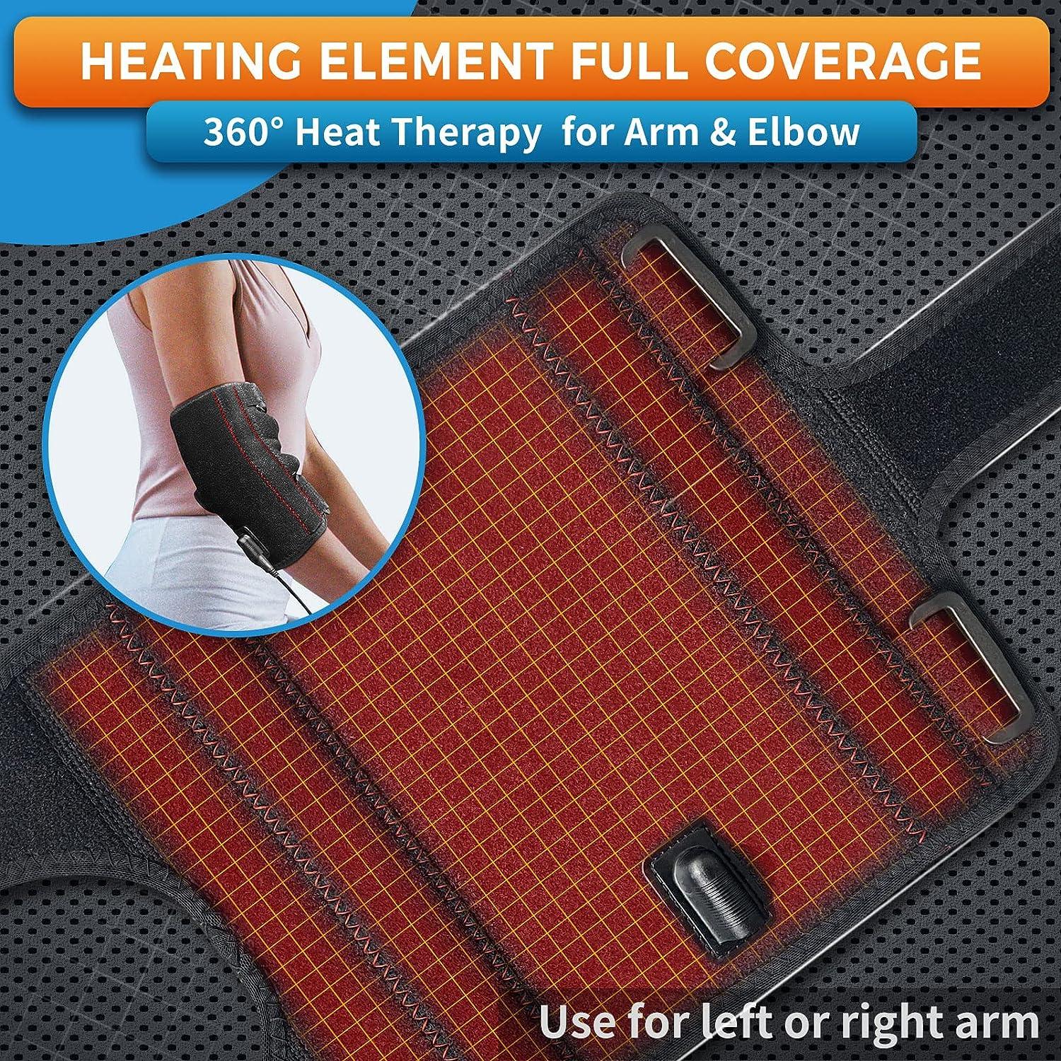 Sticro Heated Elbow Brace for Tendinitis and Tennis Elbow Pain Relief & Recovery with Heat