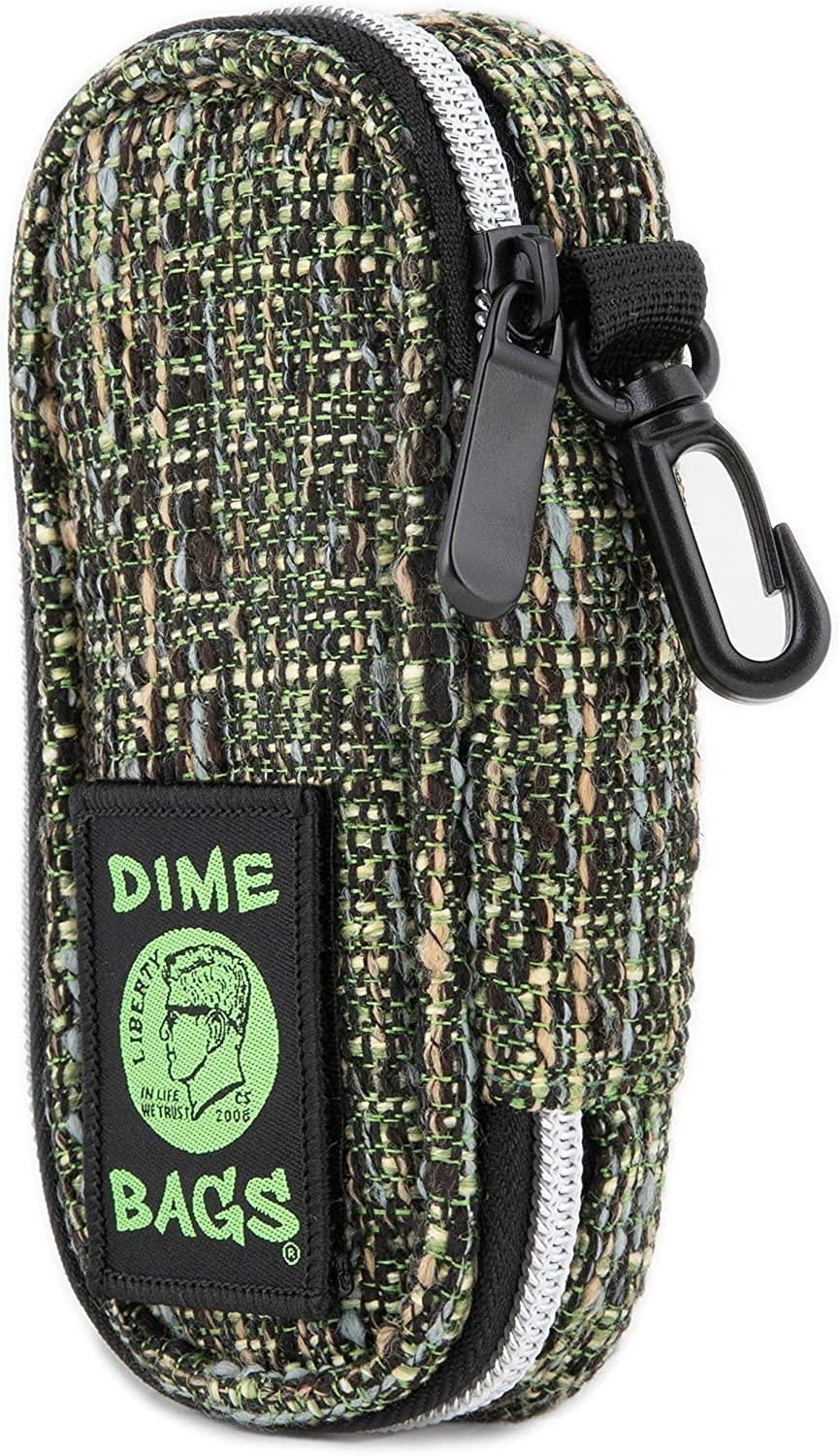 Dime Bags Pod Padded Travel Case with Key Chain Clip  Protective Hemp  Pouch with Padded Interior (5 Inch, Timber) Timber 5 Inch (Pack of 1)