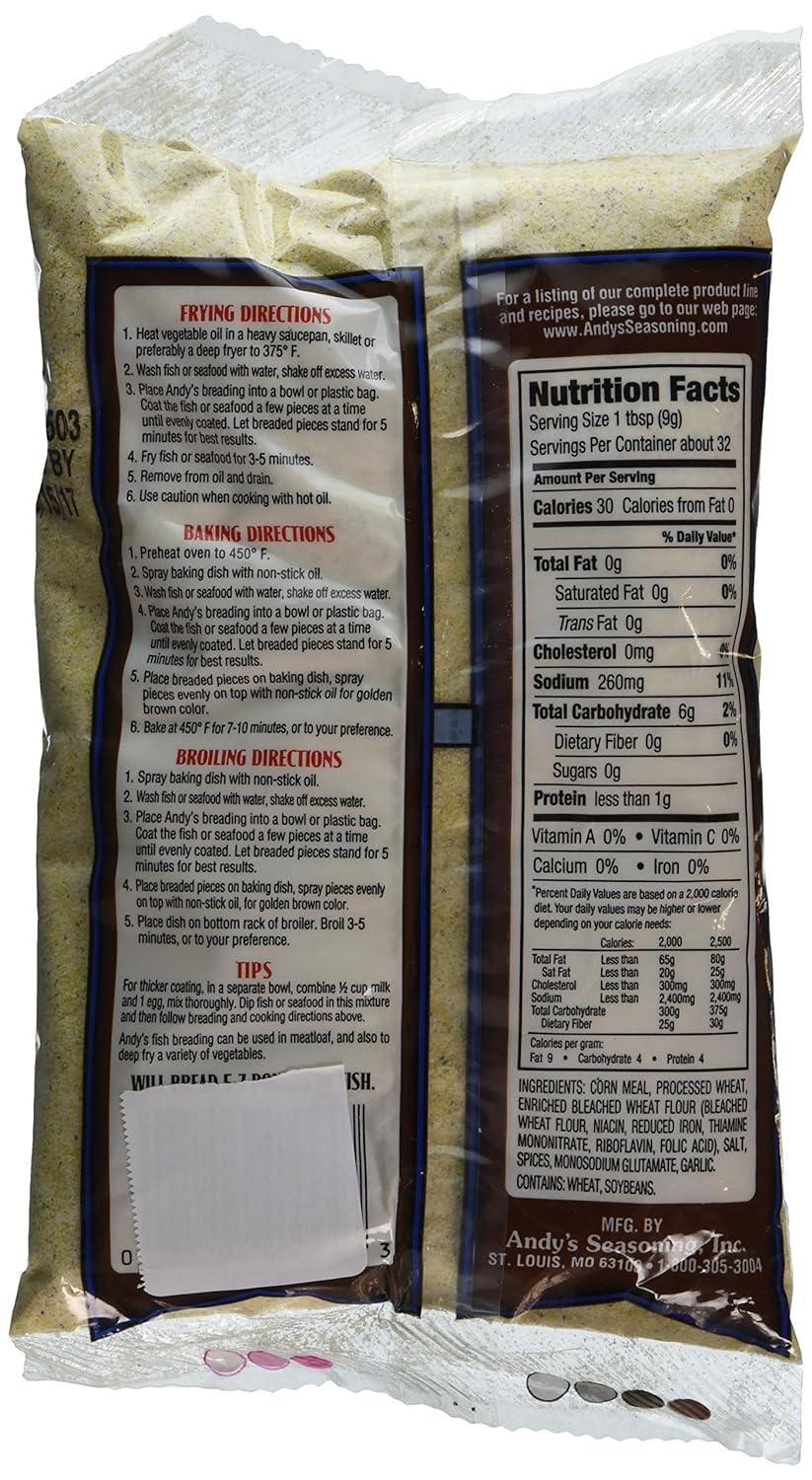 Andy's Seasoning Yellow Fish Breading 10oz Pack of 3